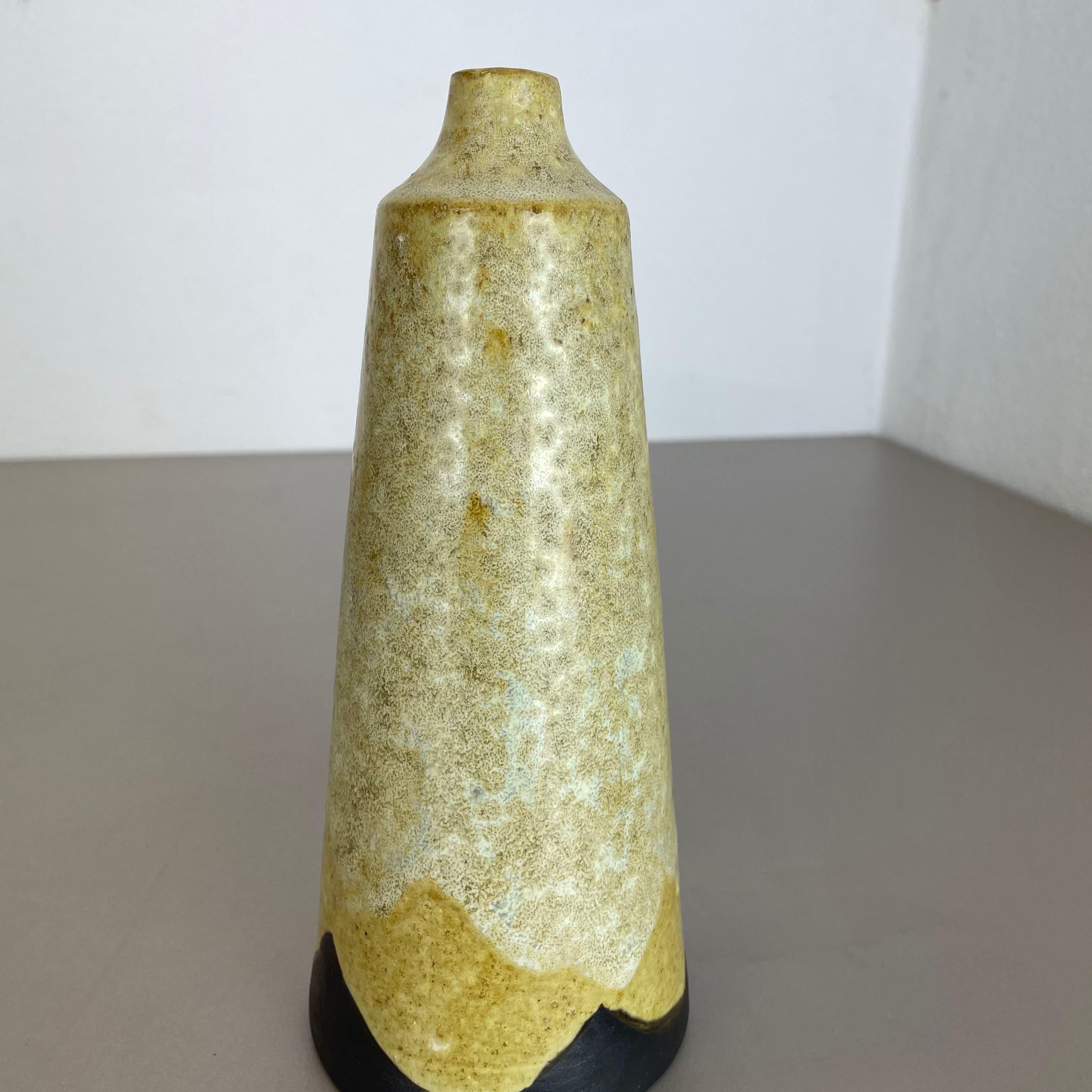 Abstract Ceramic Studio Pottery Vase by Gerhard Liebenthron, Germany, 1960s For Sale 1