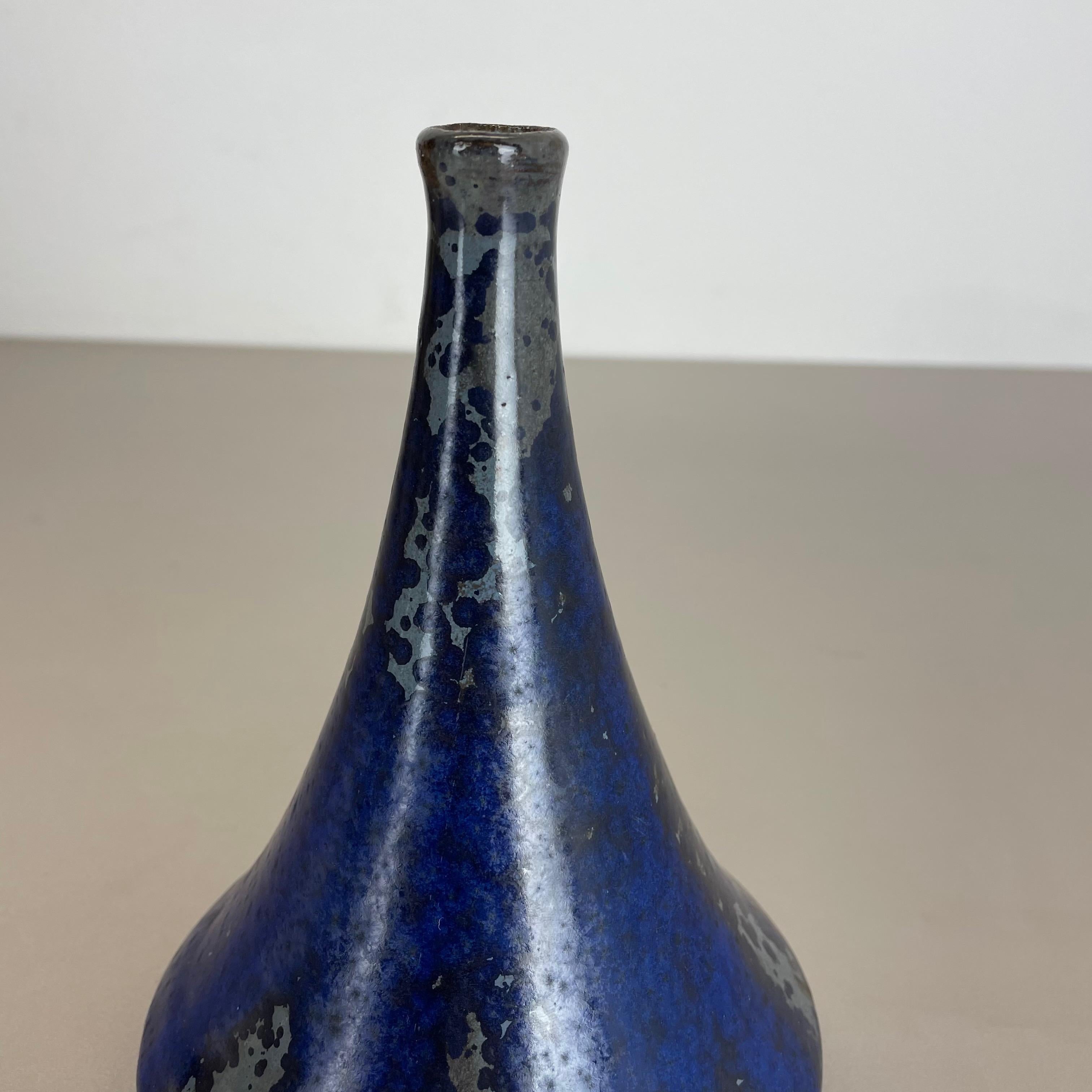 Abstract Ceramic Studio Pottery Vase by Gerhard Liebenthron, Germany, 1960s For Sale 3