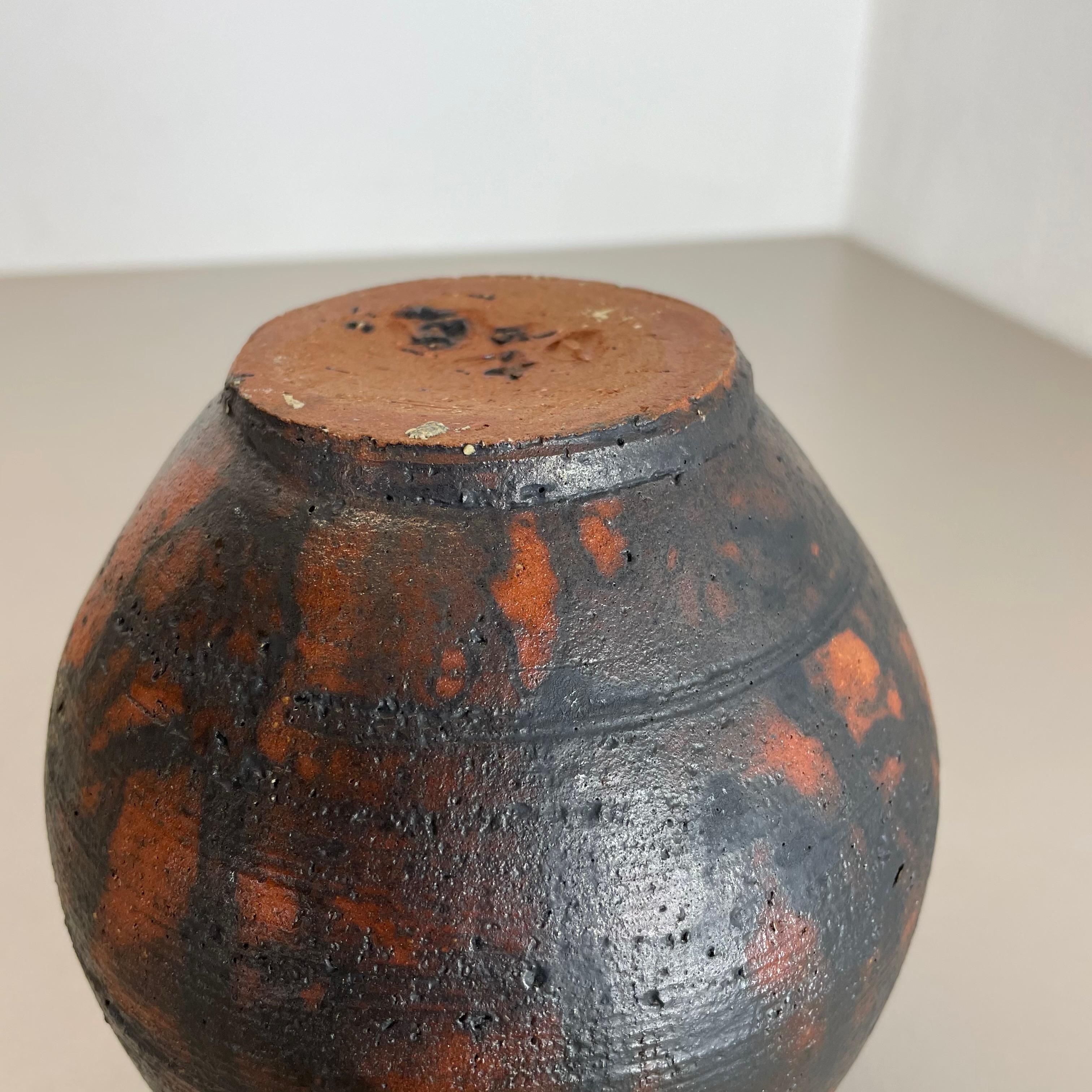 Abstract Ceramic Studio Pottery Vase by Gerhard Liebenthron, Germany, 1970s For Sale 9
