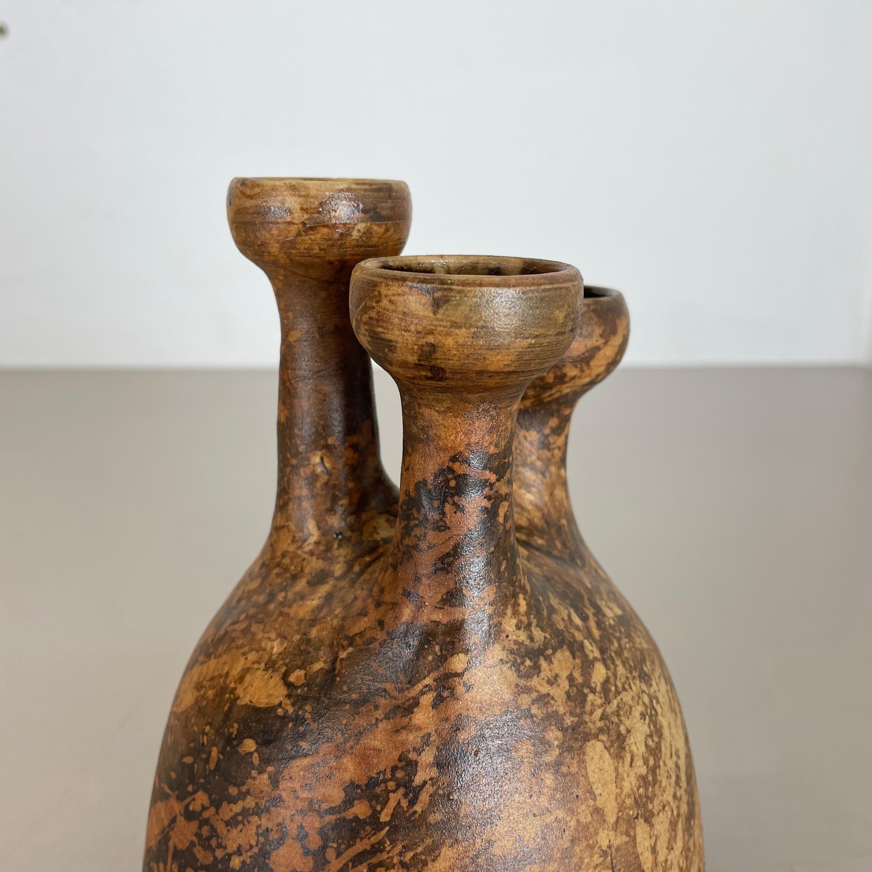 Abstract Ceramic Studio Pottery Vase by Gerhard Liebenthron, Germany, 1970s For Sale 9