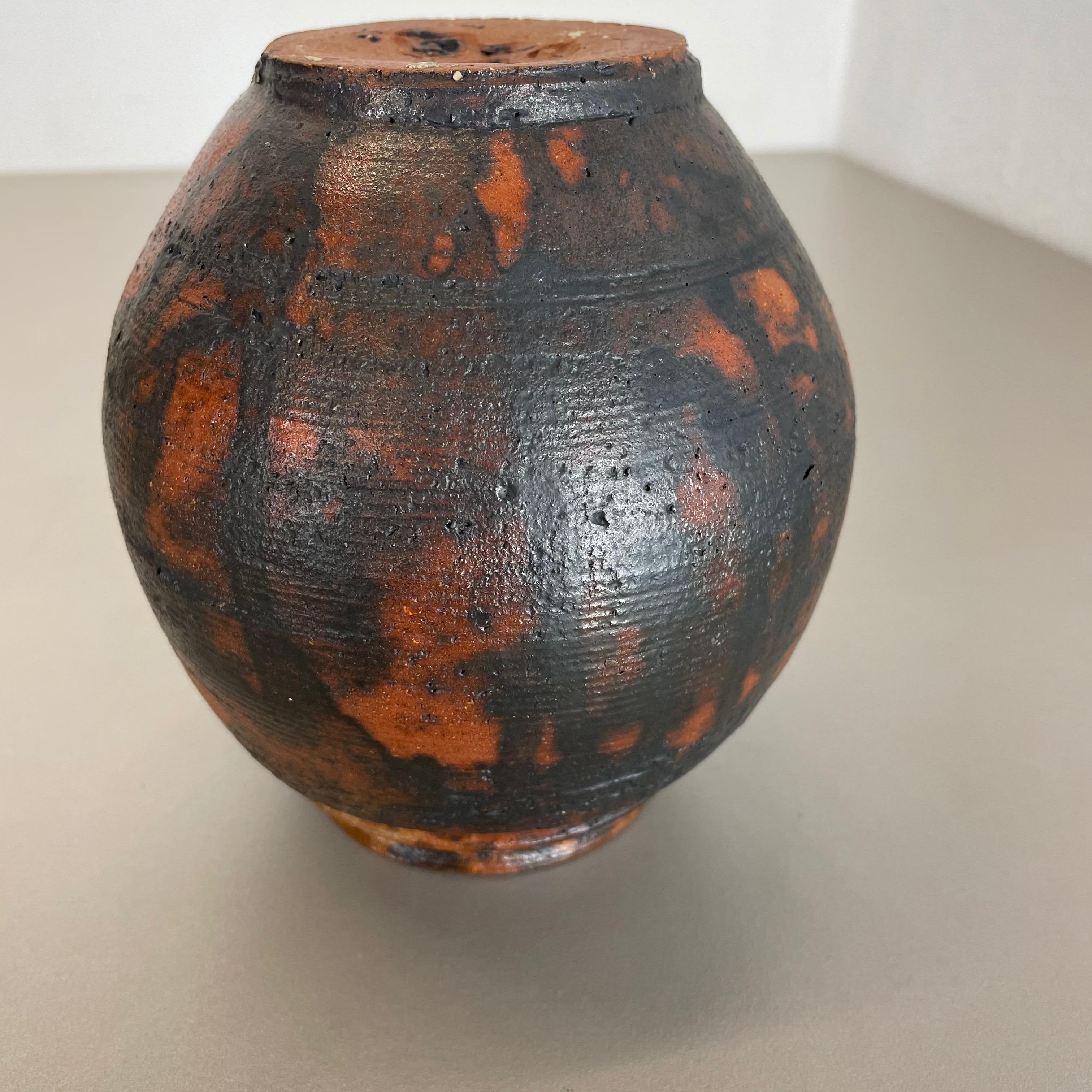 Abstract Ceramic Studio Pottery Vase by Gerhard Liebenthron, Germany, 1970s For Sale 10