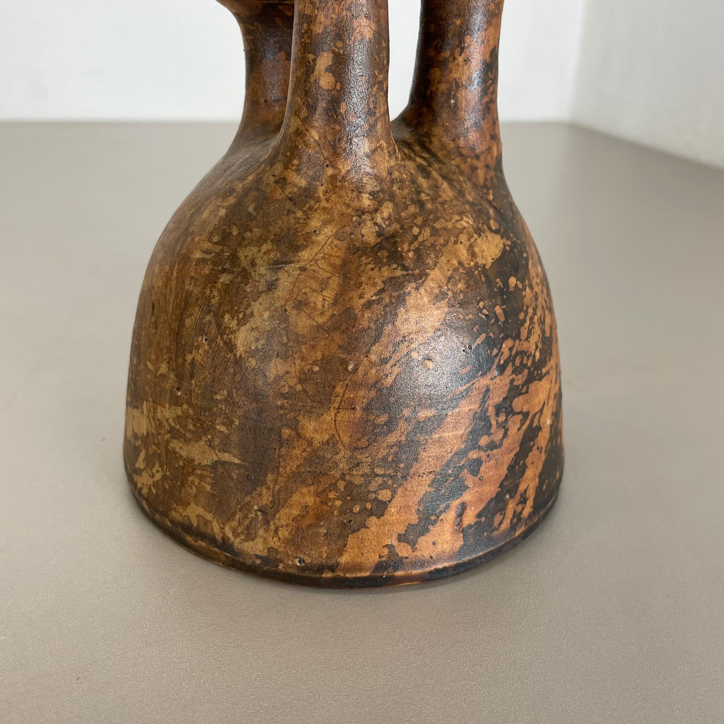 Abstract Ceramic Studio Pottery Vase by Gerhard Liebenthron, Germany, 1970s For Sale 10