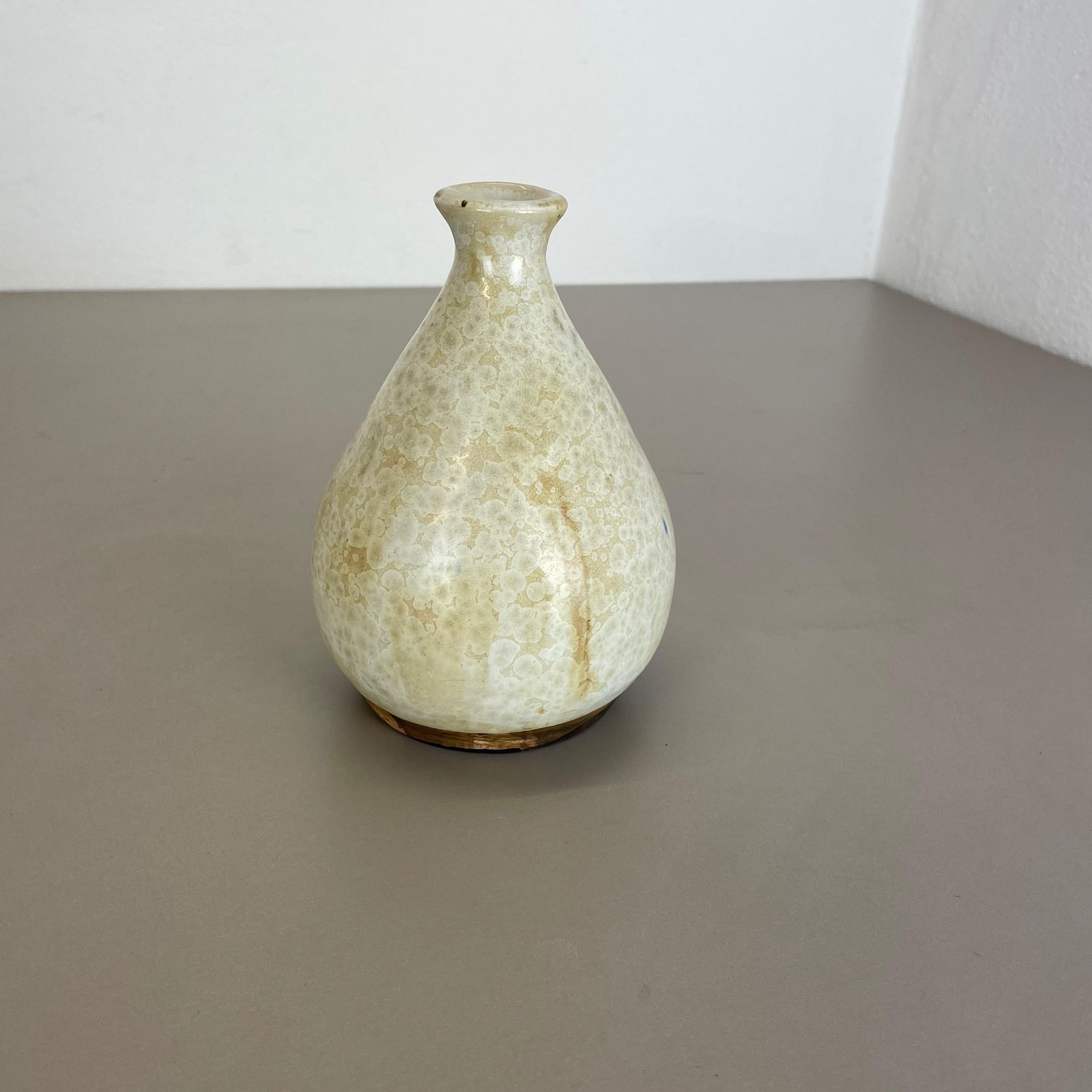 Abstract Ceramic Studio Pottery Vase by Gerhard Liebenthron, Germany, 1970s In Good Condition For Sale In Kirchlengern, DE