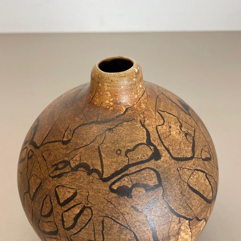 Abstract Ceramic Studio Pottery Vase by Gerhard Liebenthron, Germany ...