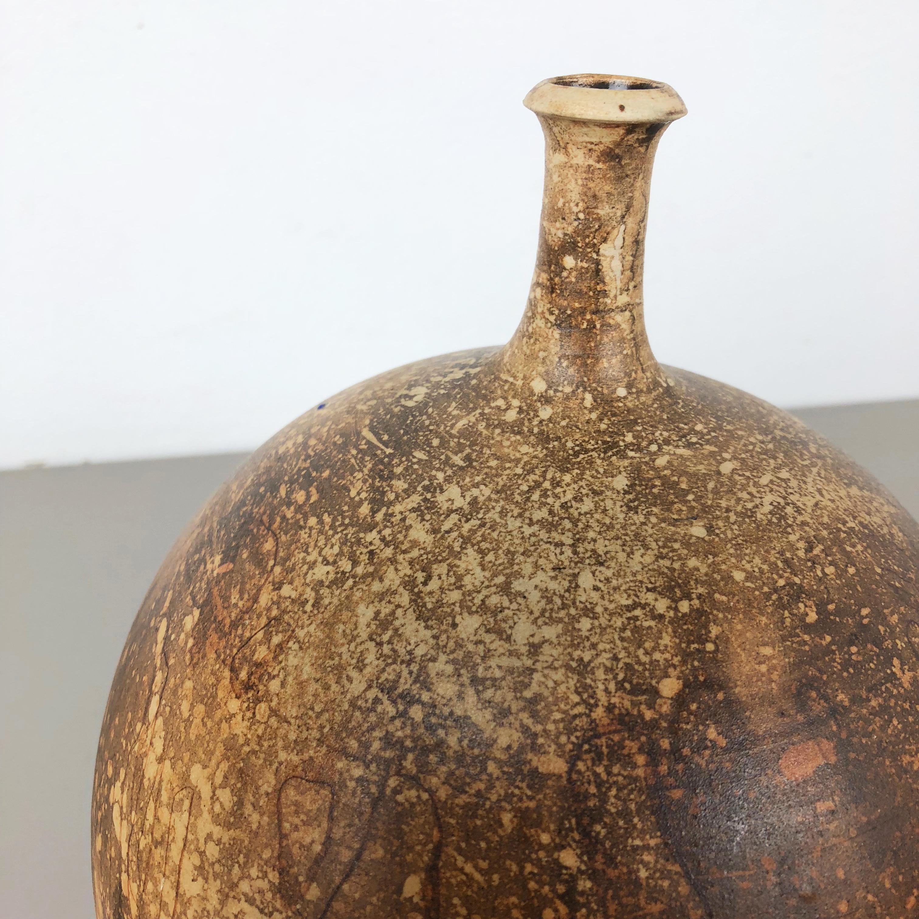 Abstract Ceramic Studio Pottery Vase by Gerhard Liebenthron, Germany, 1970s 1