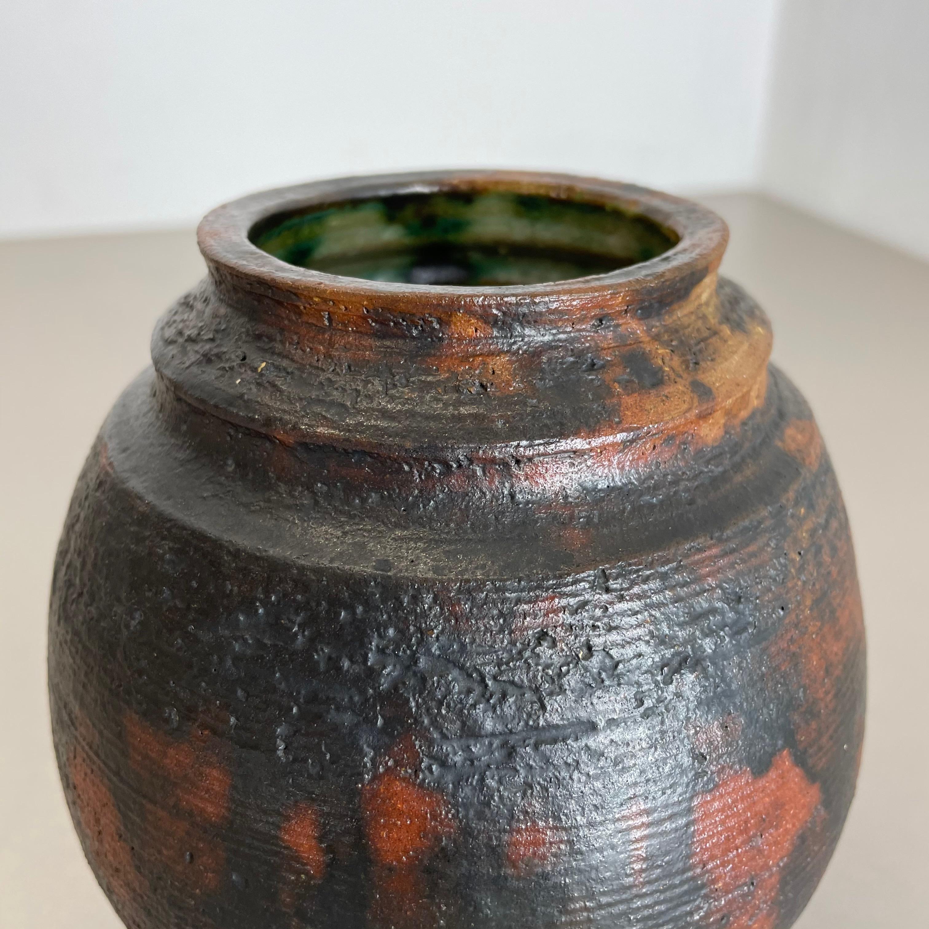 Abstract Ceramic Studio Pottery Vase by Gerhard Liebenthron, Germany, 1970s For Sale 2