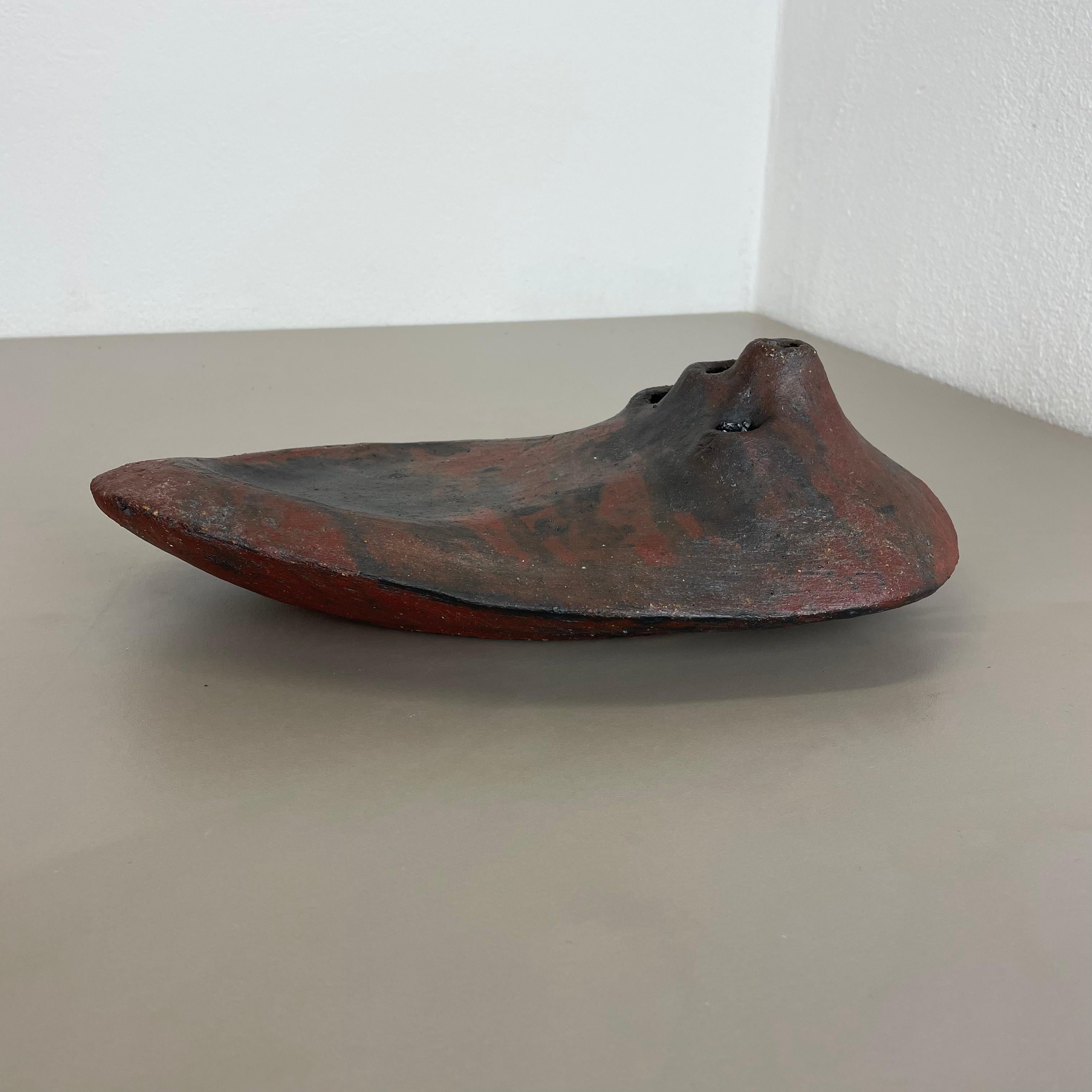 Vaso astratto in ceramica Studio Pottery di Gerhard Liebenthron, Germania, anni '1970 in vendita 1