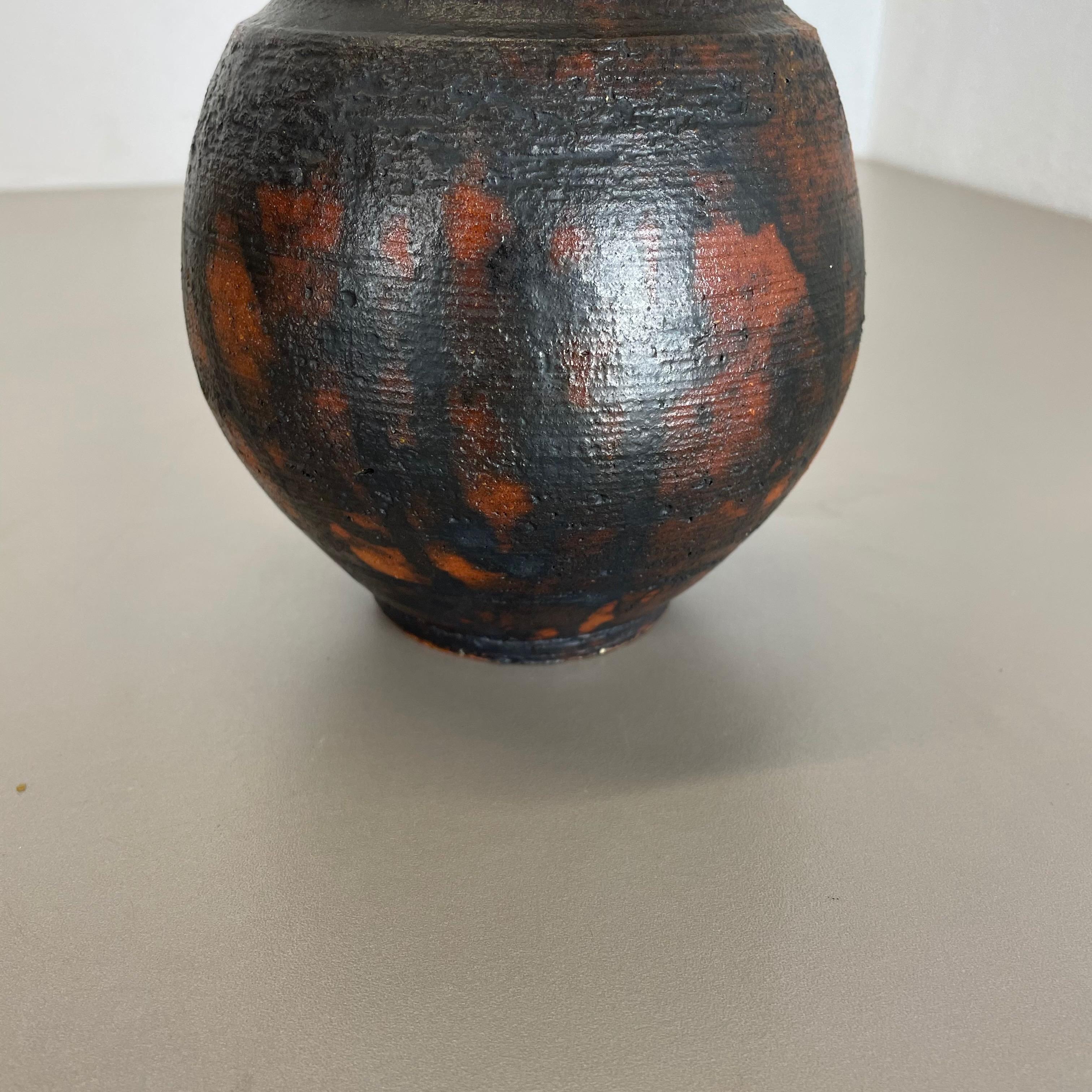 Abstract Ceramic Studio Pottery Vase by Gerhard Liebenthron, Germany, 1970s For Sale 4