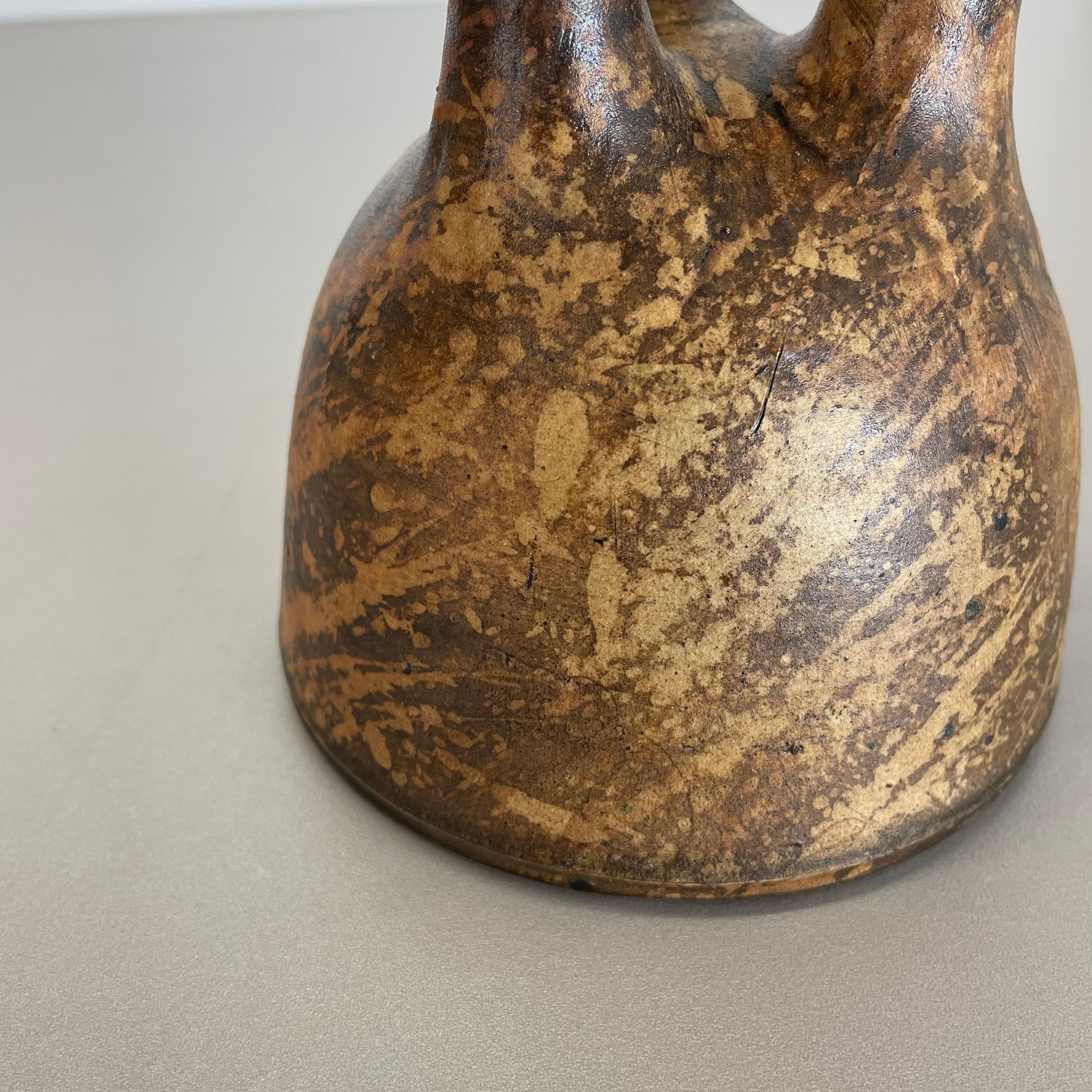 Abstract Ceramic Studio Pottery Vase by Gerhard Liebenthron, Germany, 1970s For Sale 4