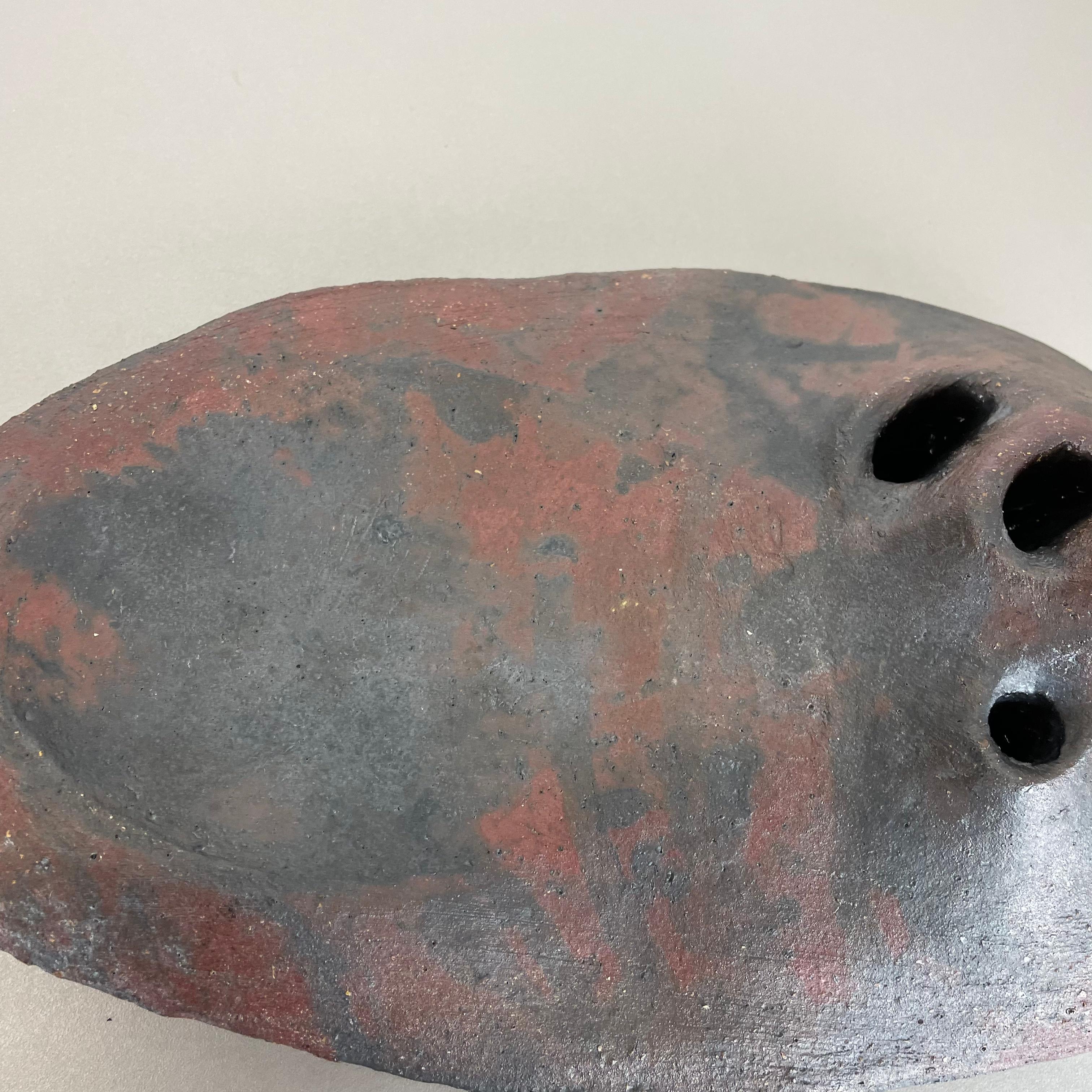 Vaso astratto in ceramica Studio Pottery di Gerhard Liebenthron, Germania, anni '1970 in vendita 2