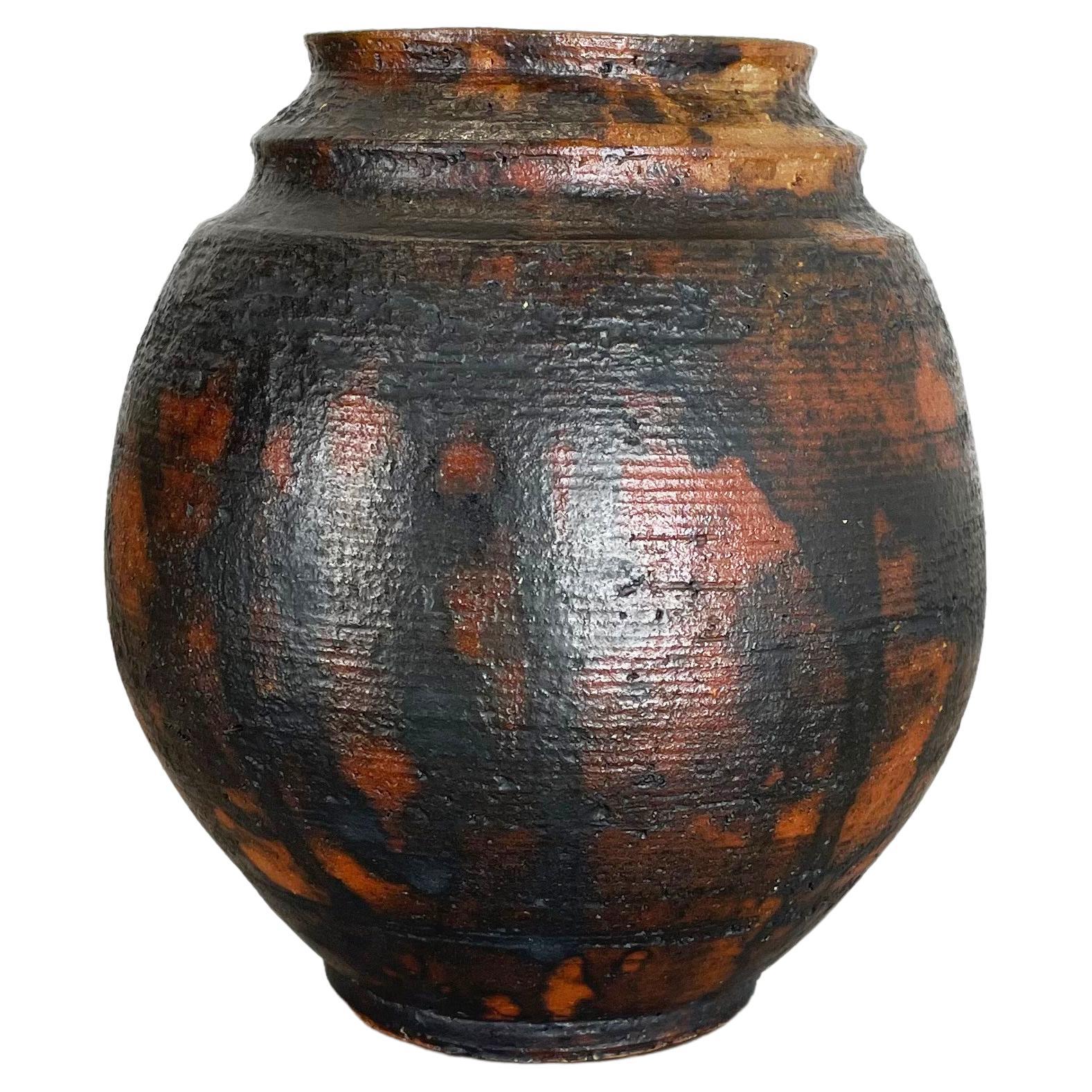 Abstract Ceramic Studio Pottery Vase by Gerhard Liebenthron, Germany, 1970s For Sale