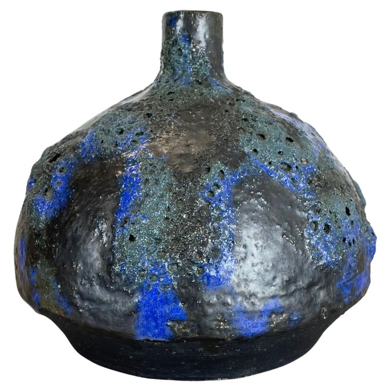 Abstract Ceramic Studio Pottery Vase by Gerhard Liebenthron, Germany ...