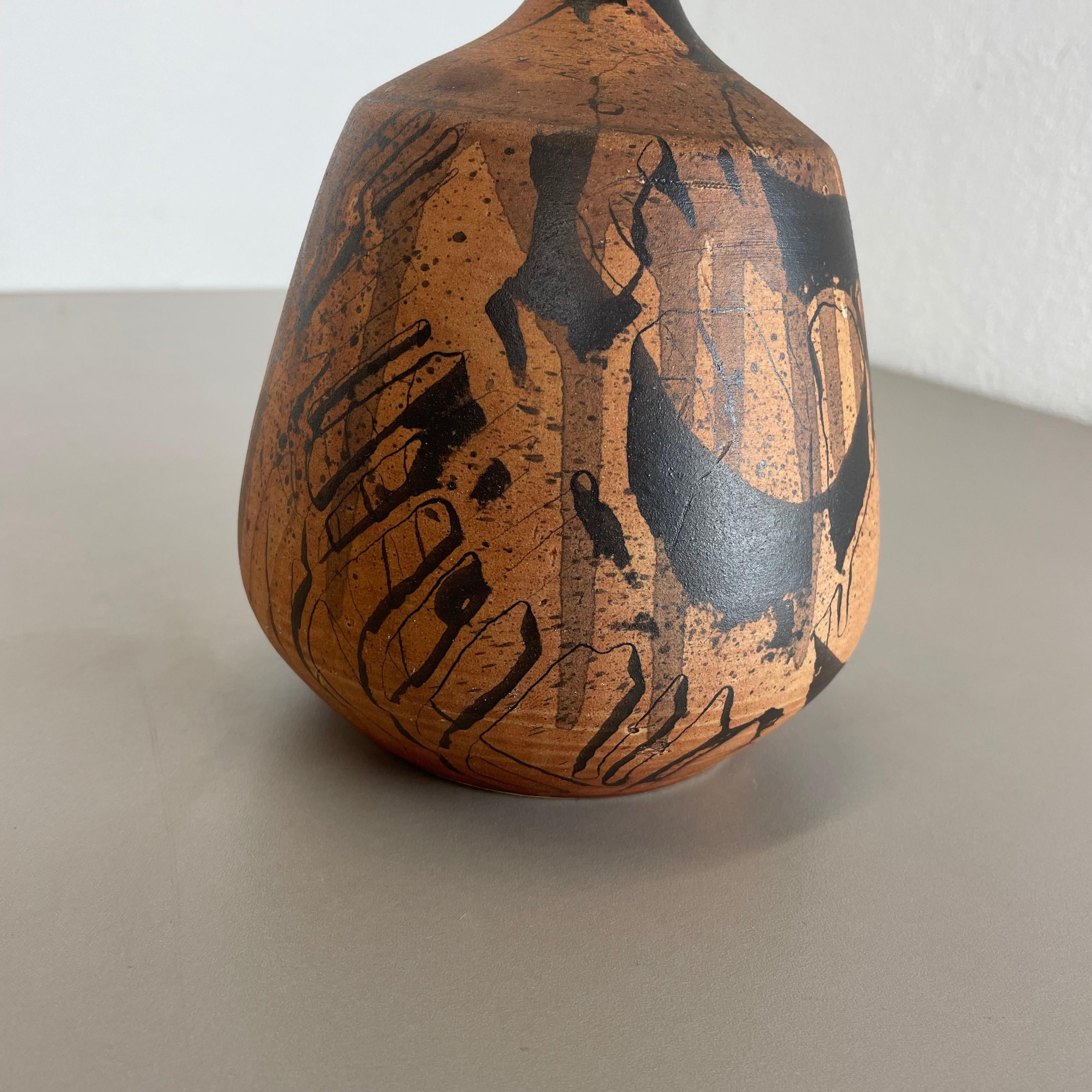 Abstract Ceramic Studio Pottery Vase by Gerhard Liebenthron, Germany, 1980s 7