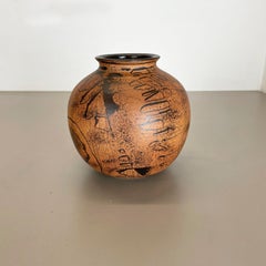 Abstract Ceramic Studio Pottery Vase by Gerhard Liebenthron, Germany, 1980s