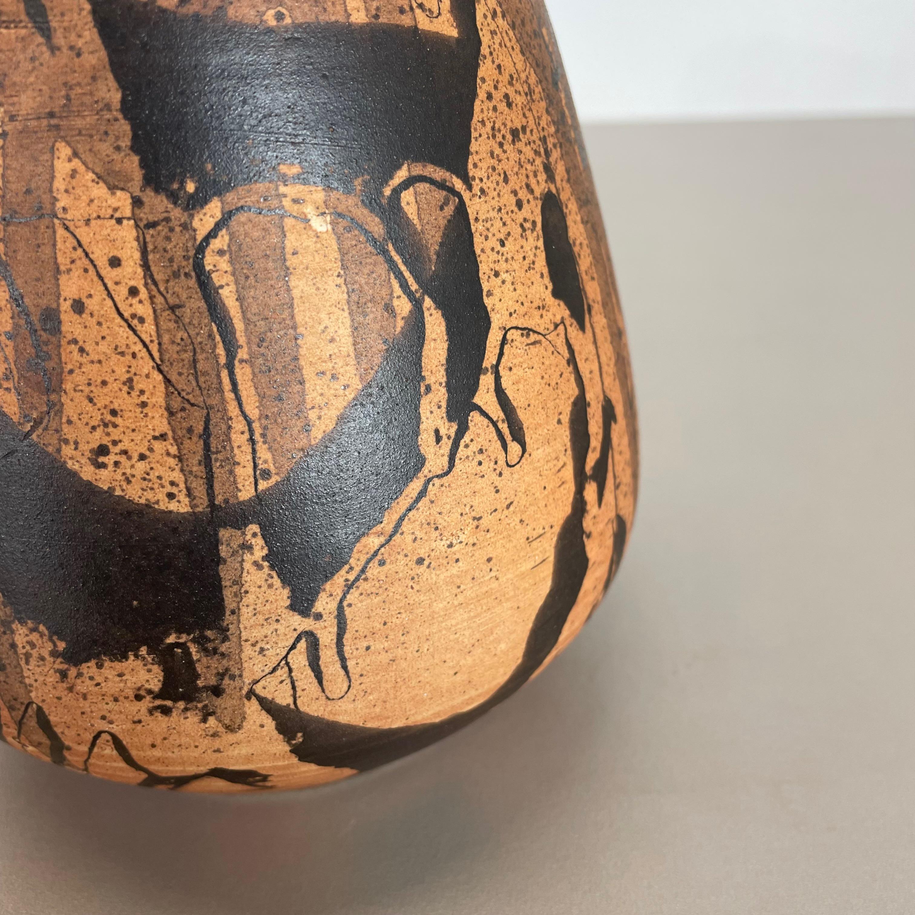Abstract Ceramic Studio Pottery Vase by Gerhard Liebenthron, Germany, 1980s 2