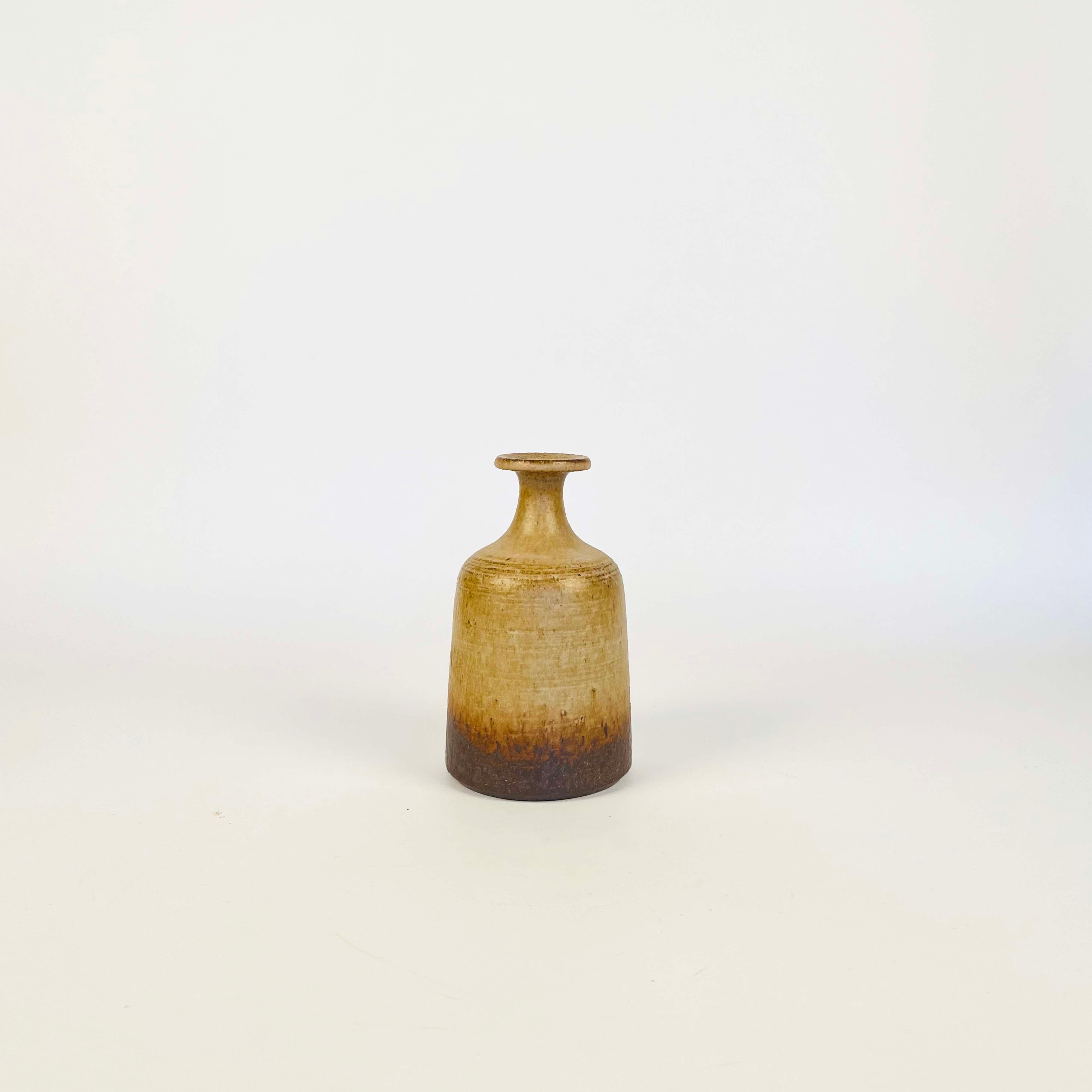 Mid-Century Modern Abstract Ceramic Studio Pottery Vase by Rudi Stahl, Germany 1970s For Sale