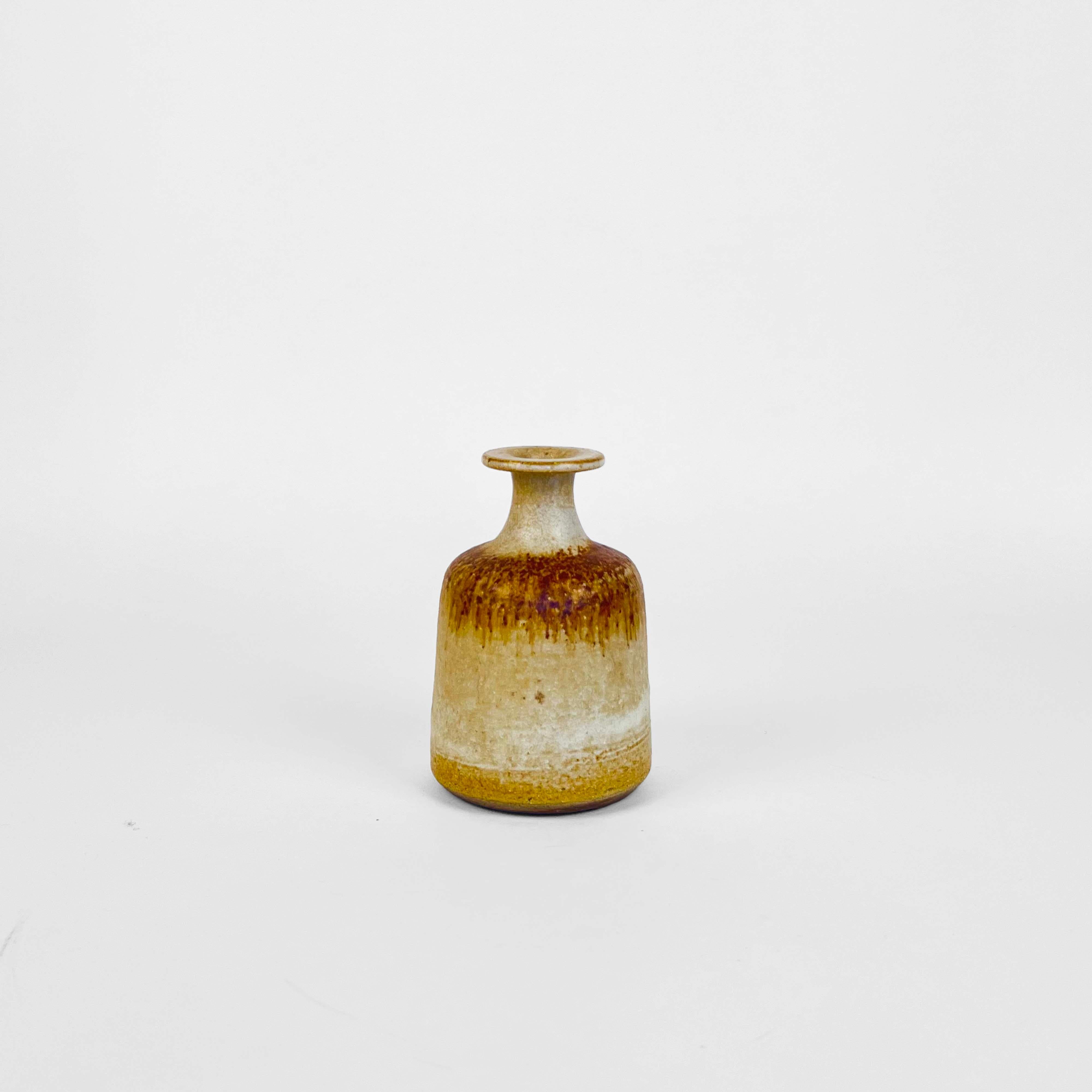 Mid-Century Modern Abstract Ceramic Studio Pottery Vase by Rudi Stahl, Germany 1970s For Sale