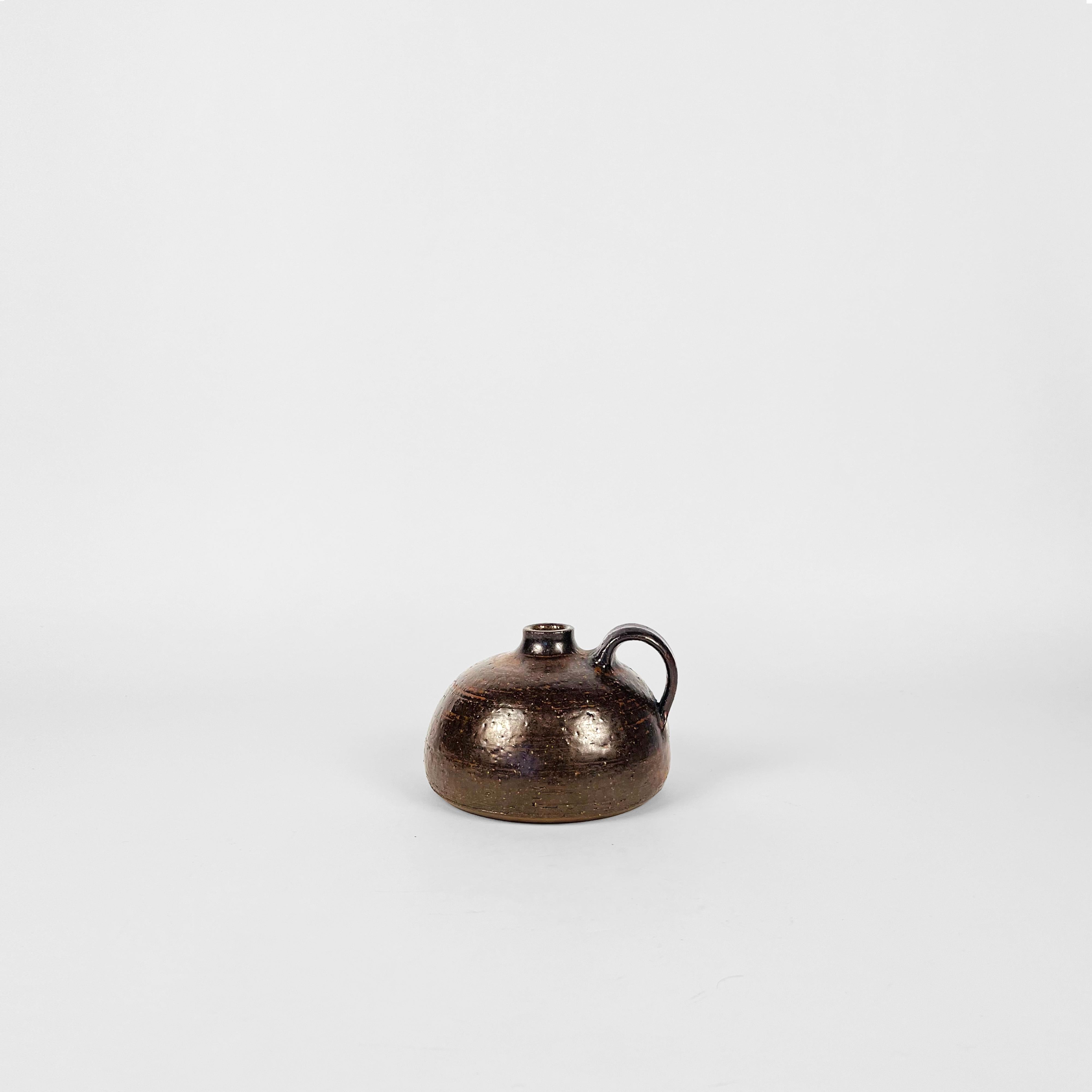 Tedesco Vaso astratto in ceramica Studio Pottery di Rudi Stahl, Germania, anni '70 in vendita