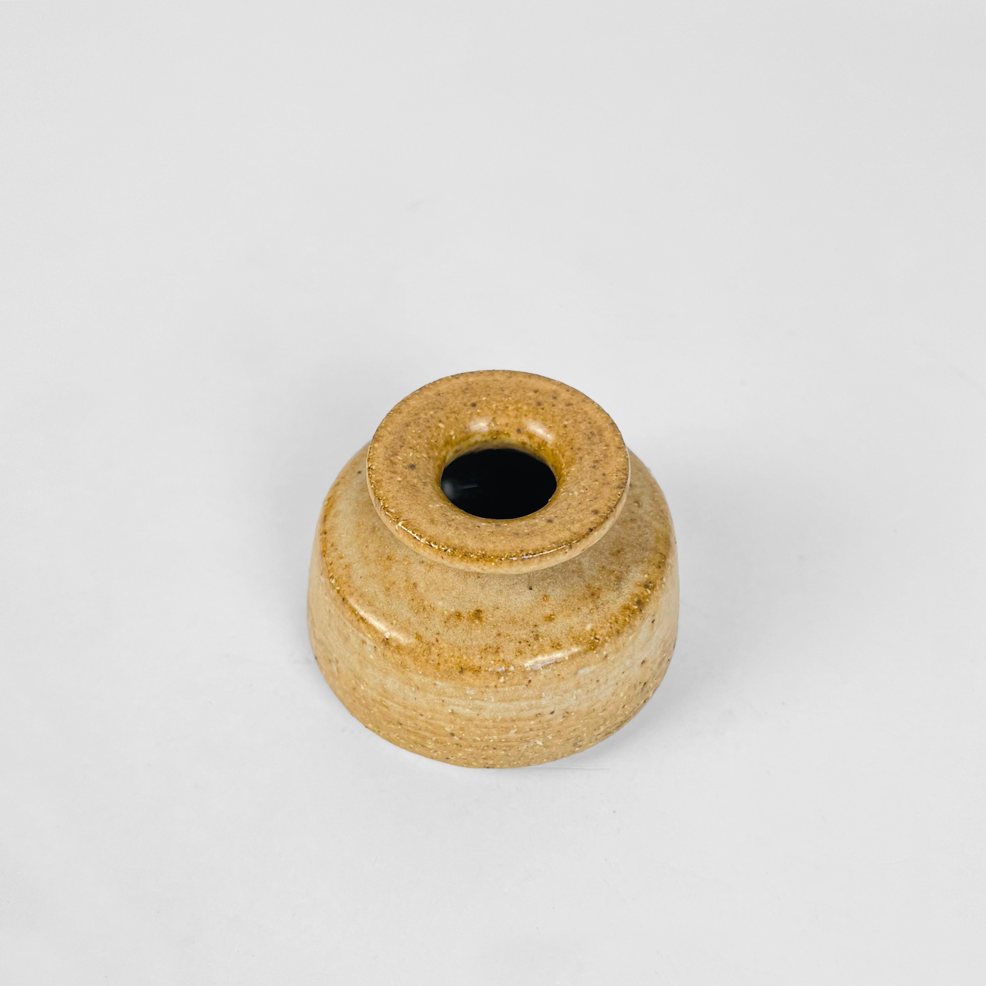 Allemand Vase abstrait en céramique Studio Pottery de Rudi Stahl, Allemagne, années 1970 en vente