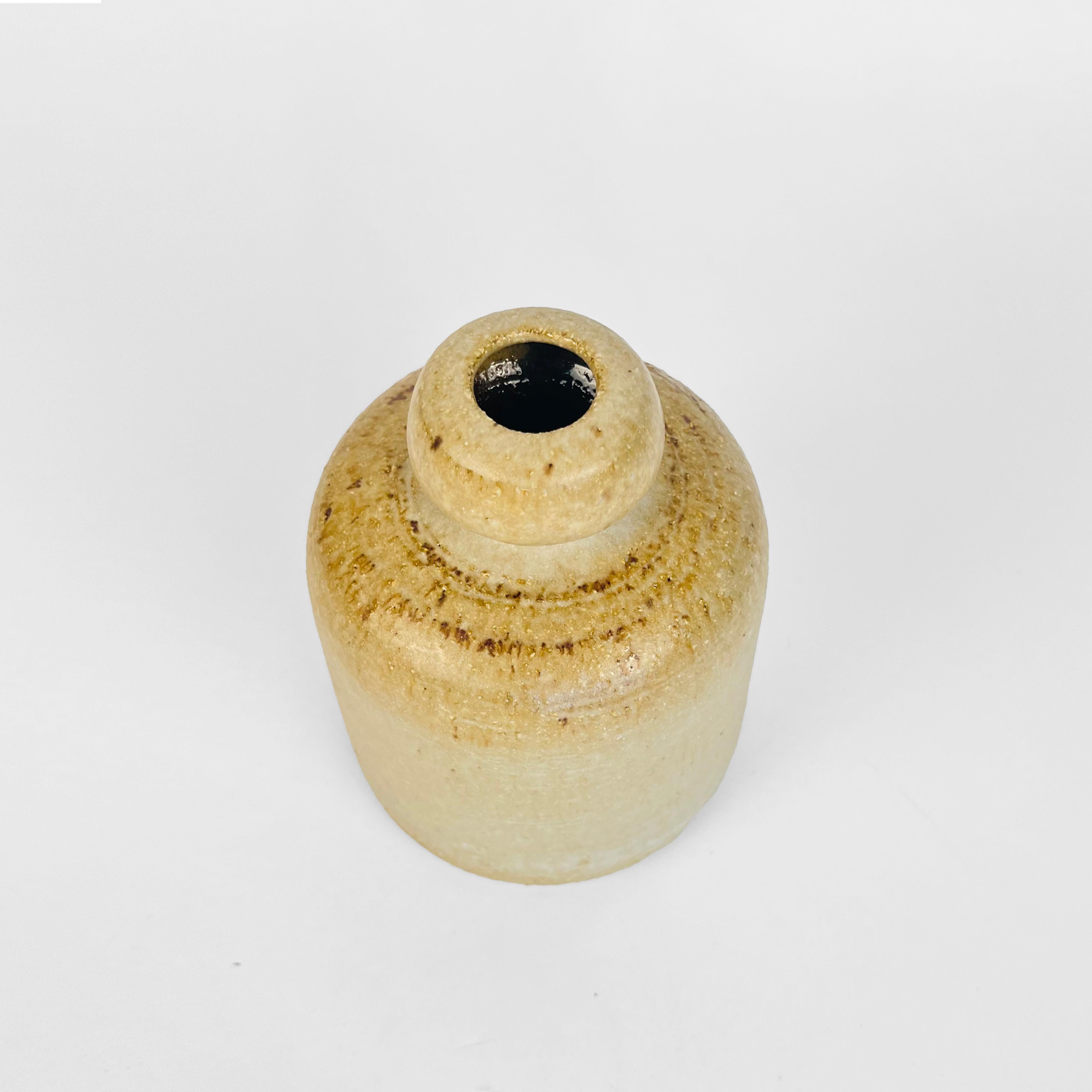 Abstract Ceramic Studio Pottery Vase by Rudi Stahl, Germany 1970s In Good Condition For Sale In Philadelphia, PA