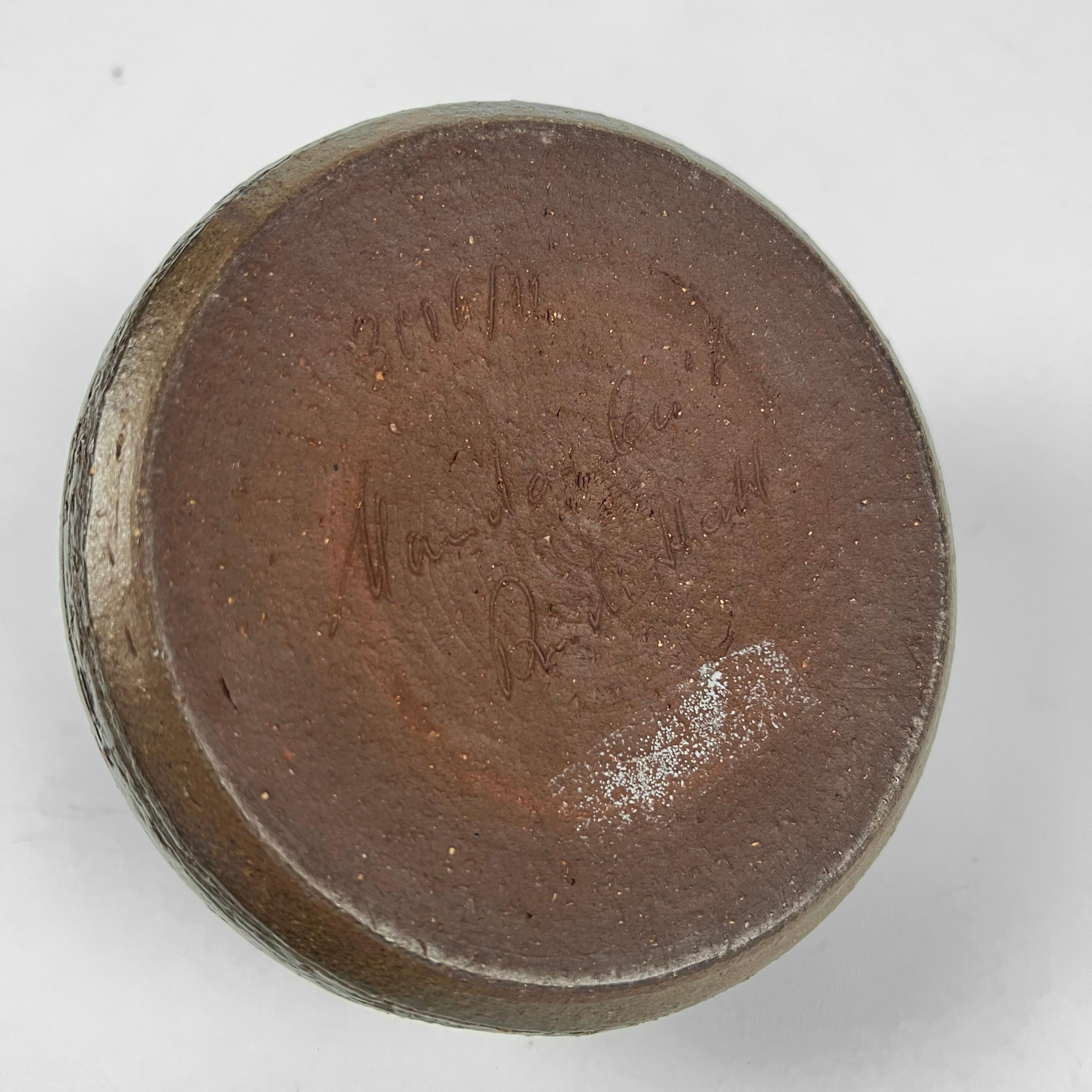 Ceramica Vaso astratto in ceramica Studio Pottery di Rudi Stahl, Germania, anni '70 in vendita