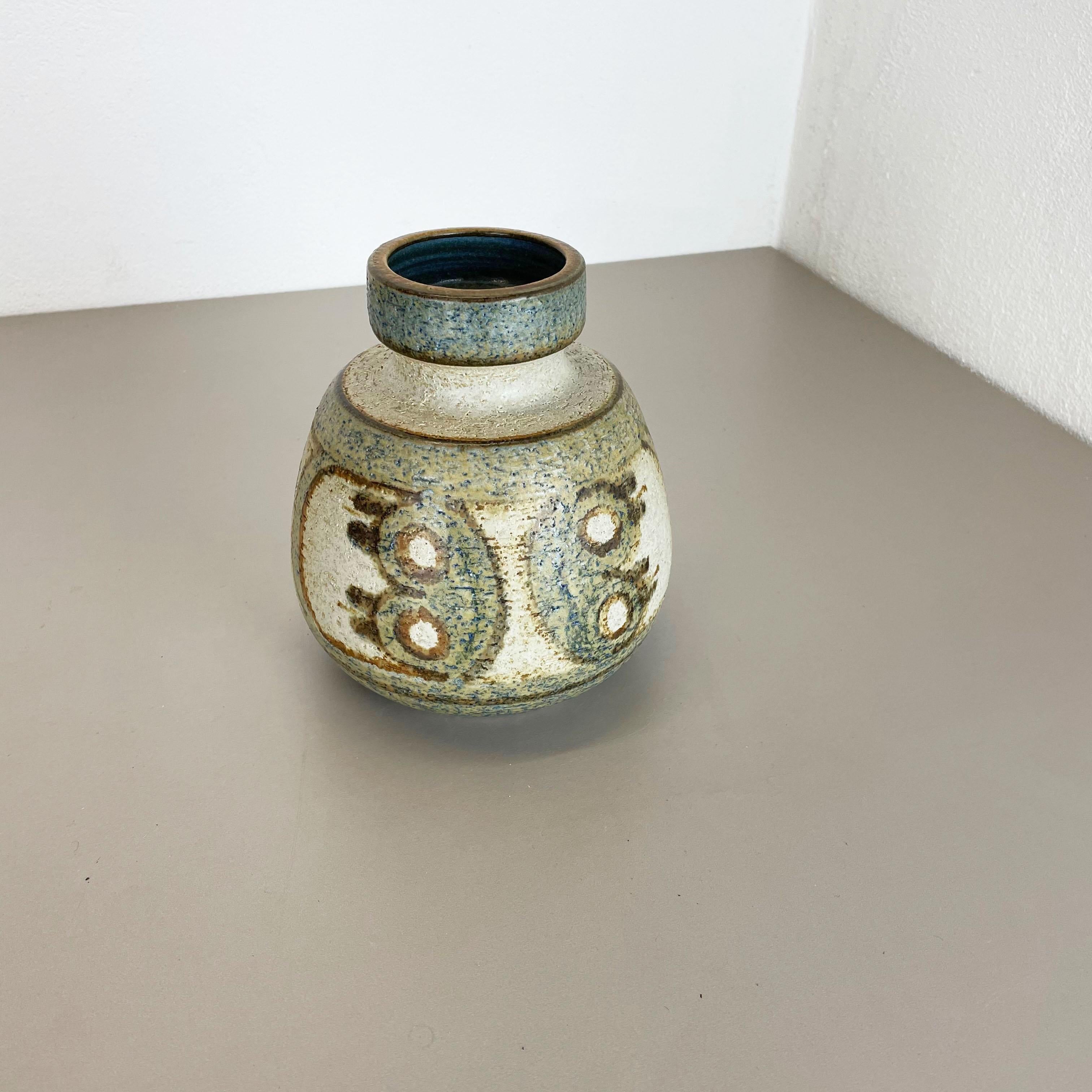 Abstrakte Studio-Keramik-Vase von SOHOLM, Dänemark 1970 (Moderne der Mitte des Jahrhunderts) im Angebot