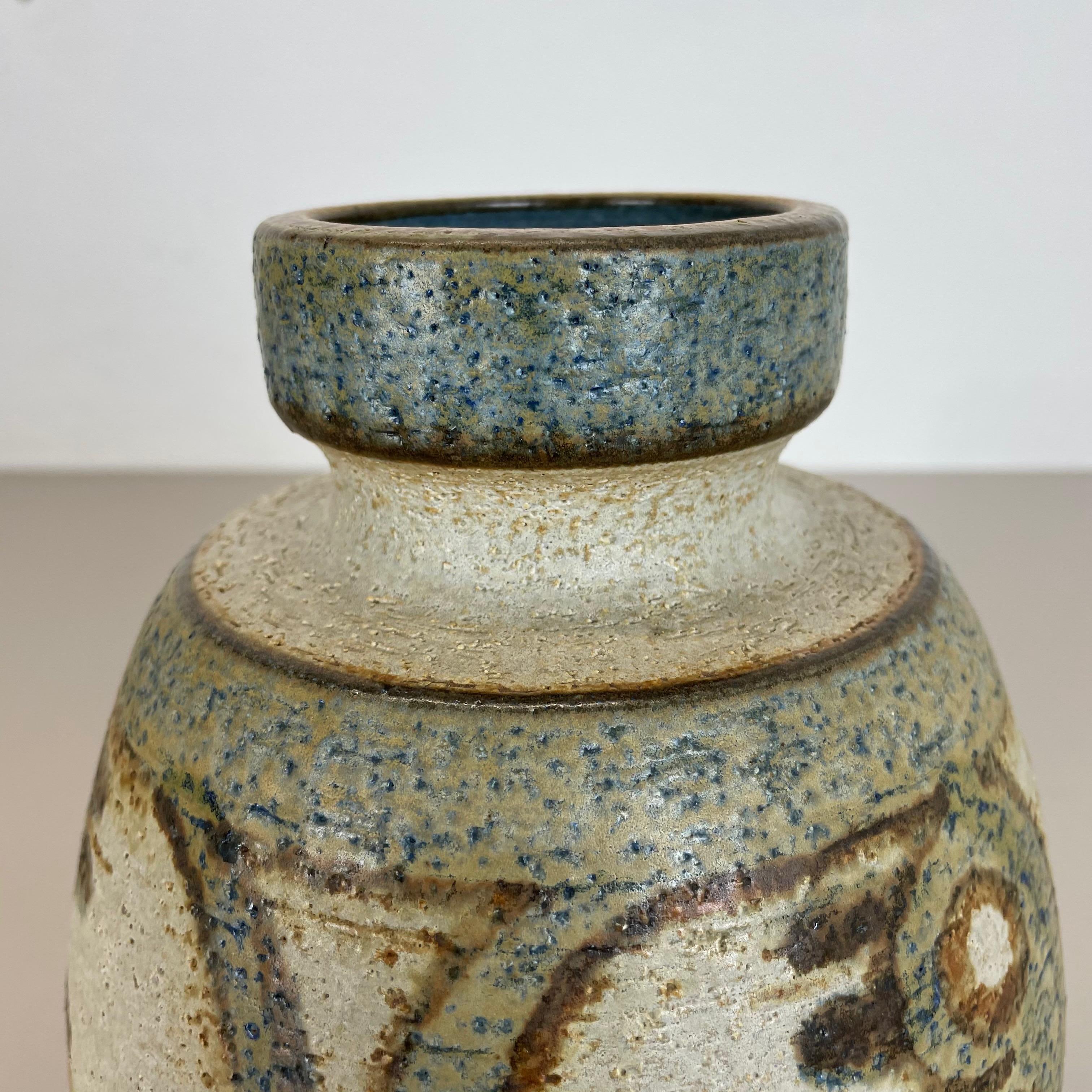 20th Century Abstract Ceramic Studio Pottery Vase by SOHOLM, Denmark 1970 For Sale