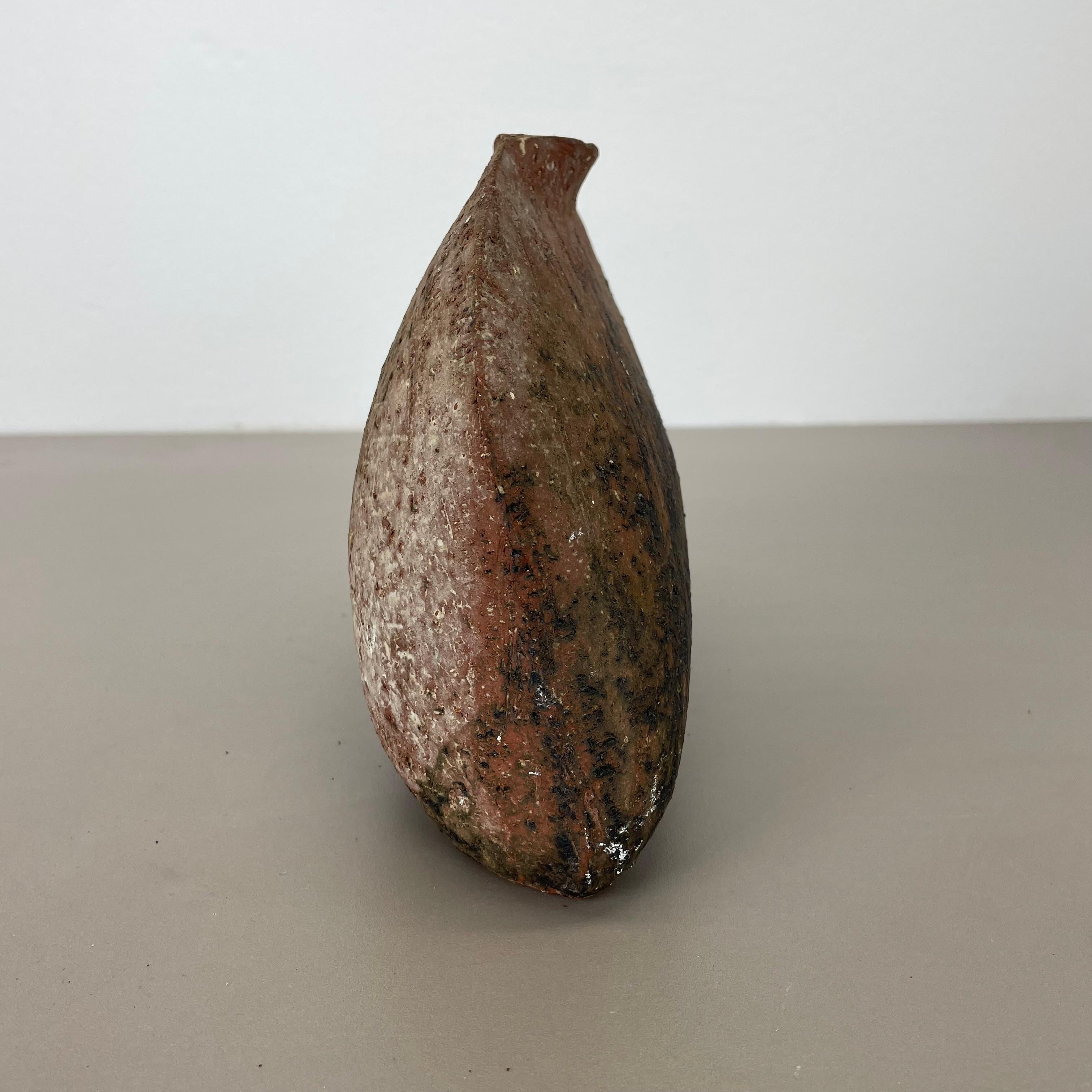 Abstract Ceramic Studio Pottery Vase Object by Gerhard Liebenthron, Germany 1972 For Sale 6