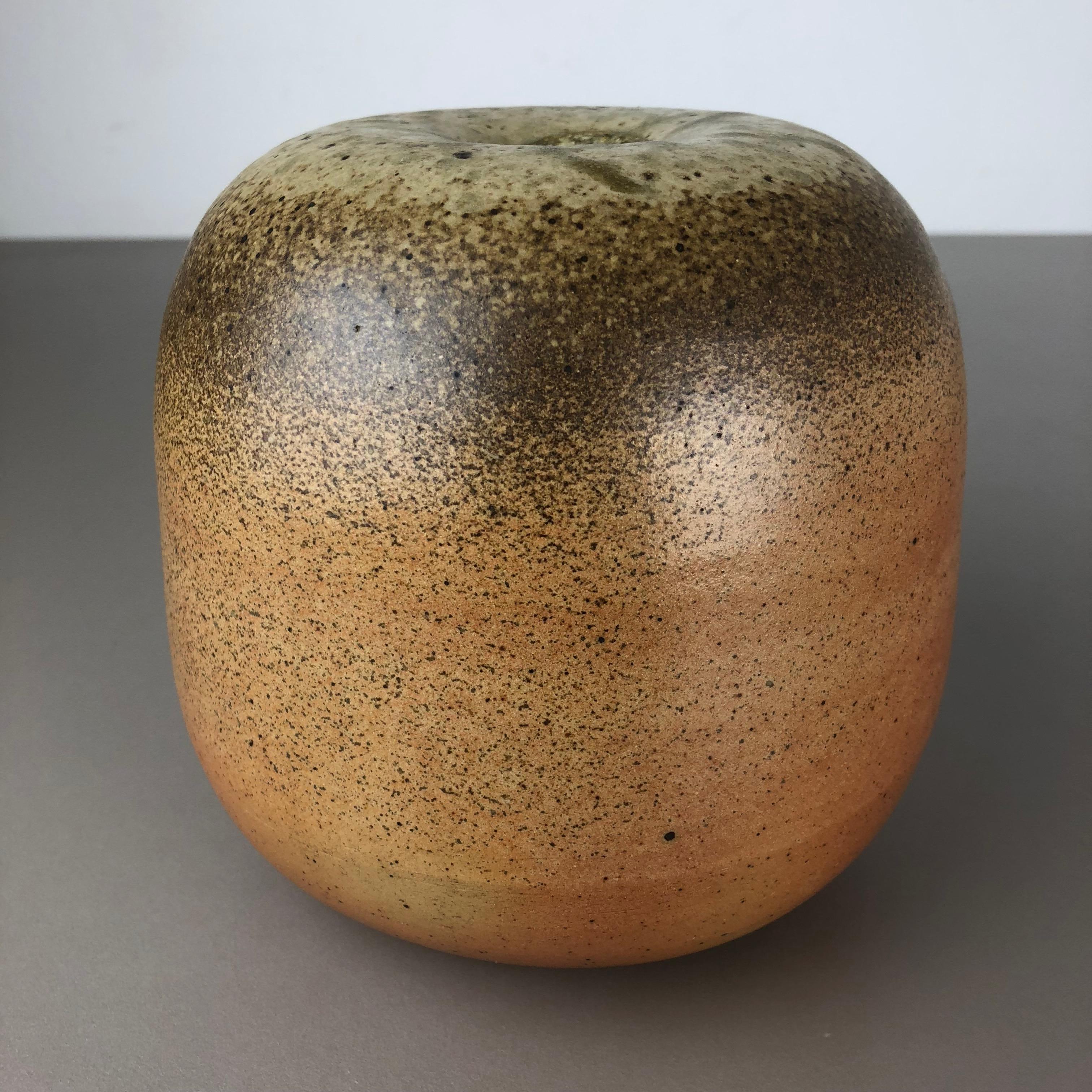 Abstract Ceramic Studio Pottery Vase Object Horst Kerstan, Kandern Germany 1980s For Sale 4