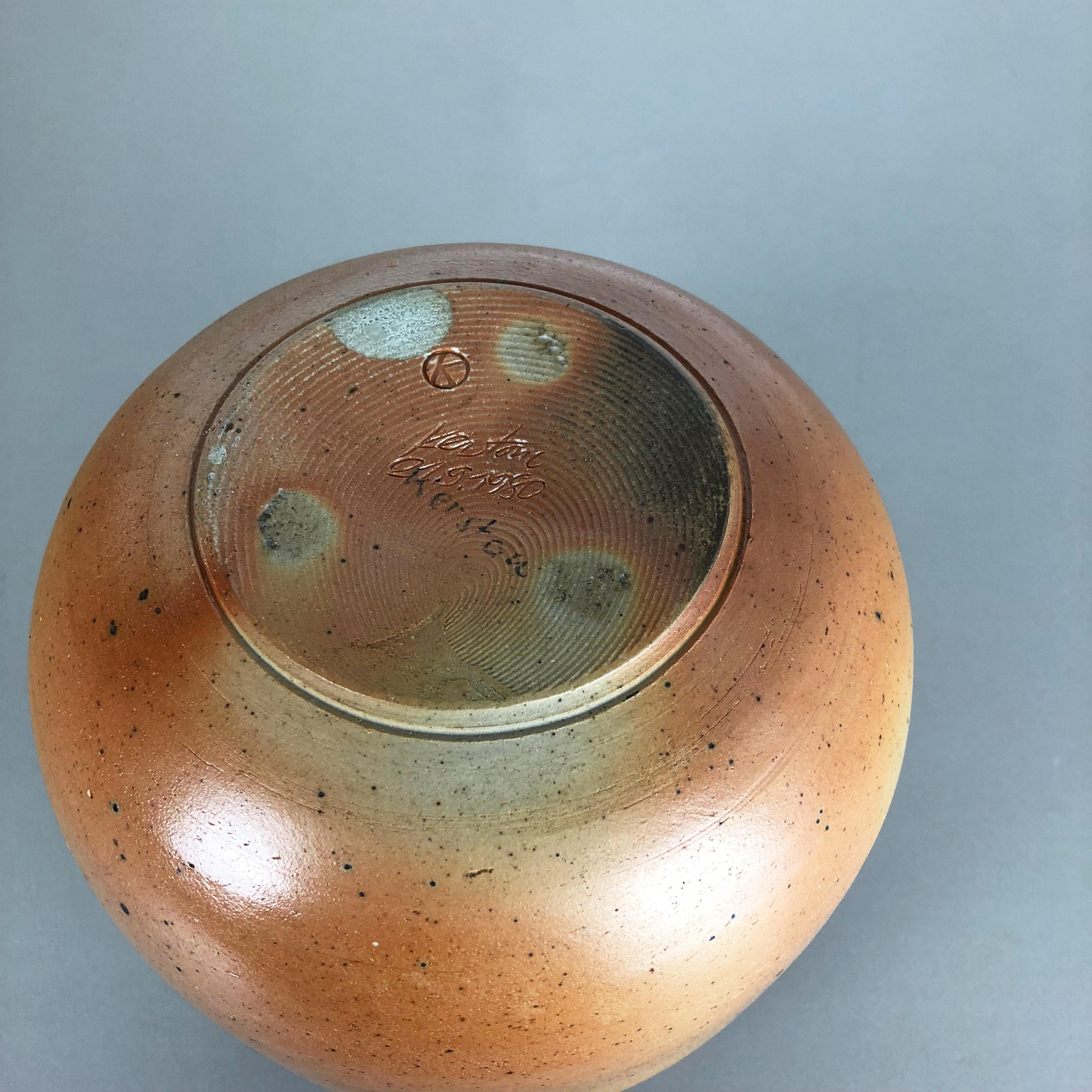 Abstract Ceramic Studio Pottery Vase Object Horst Kerstan, Kandern Germany 1980s For Sale 6