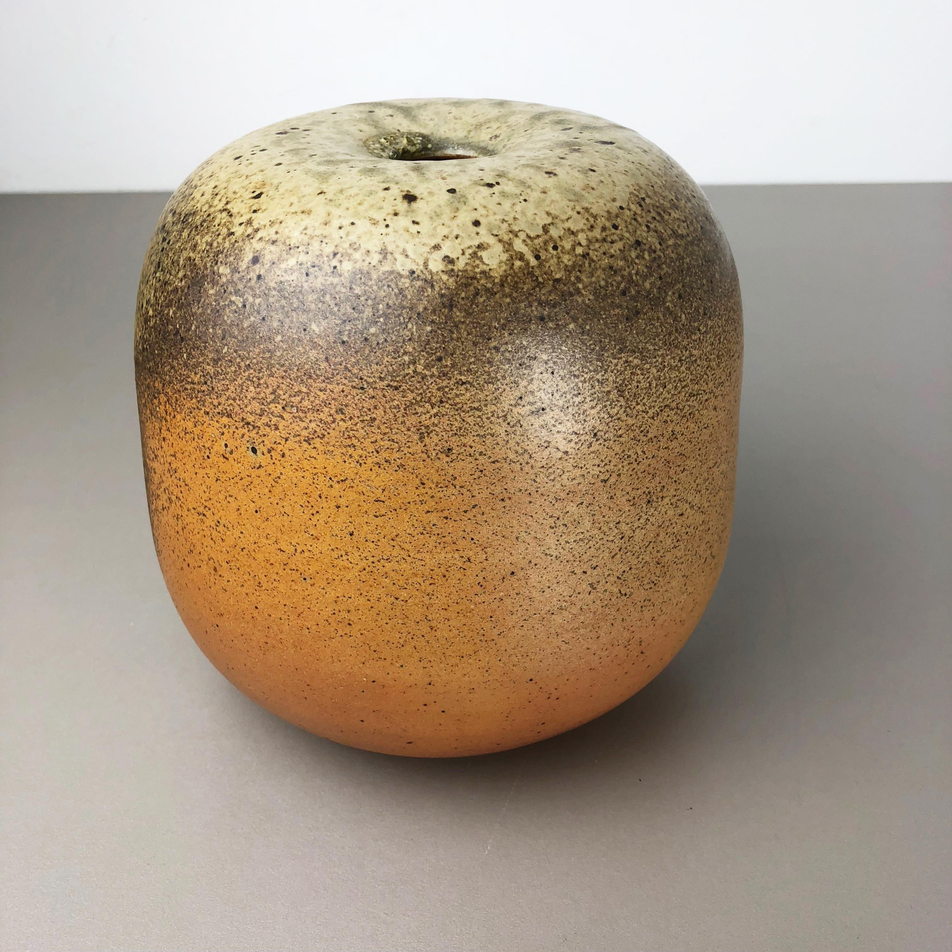 Abstrakte Keramik-Studio-Keramik-Vase, Objekt Horst Kerstan, Kandern Deutschland 1980er Jahre (Moderne der Mitte des Jahrhunderts) im Angebot