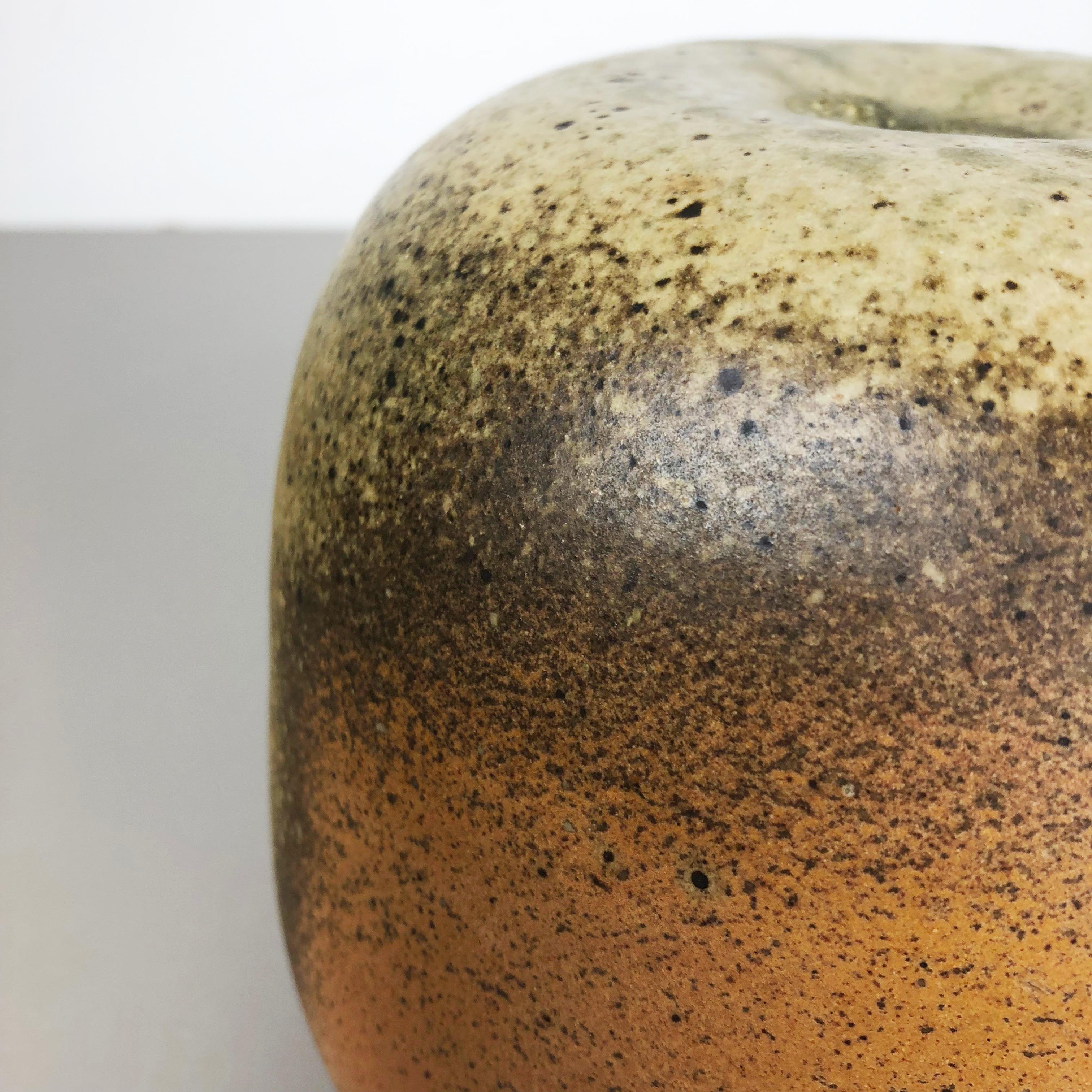 Abstract Ceramic Studio Pottery Vase Object Horst Kerstan, Kandern Germany 1980s For Sale 1