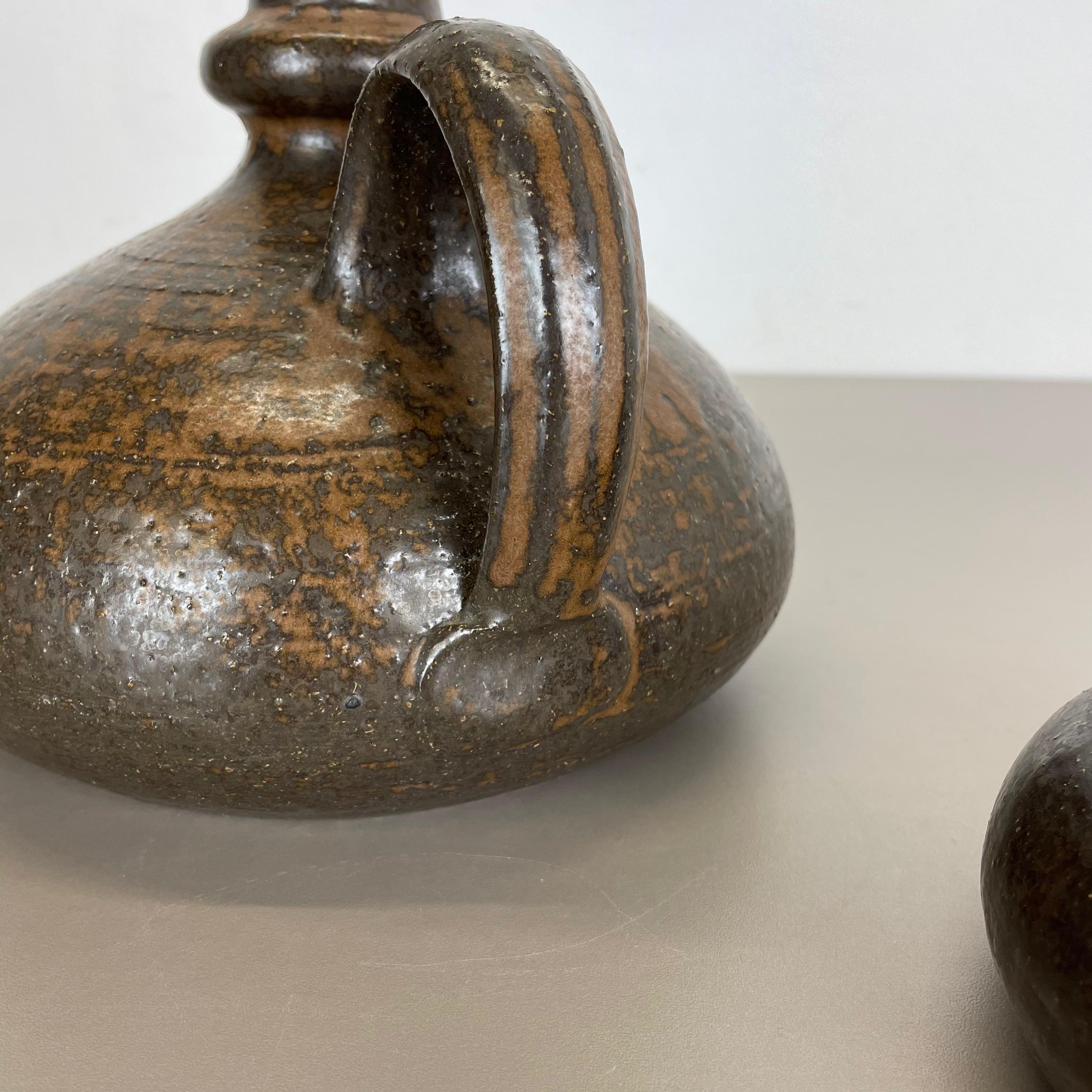 Vase et objets en céramique abstraite de l'atelier de poterie de Rudi Stahl, Allemagne, 1970 en vente 3