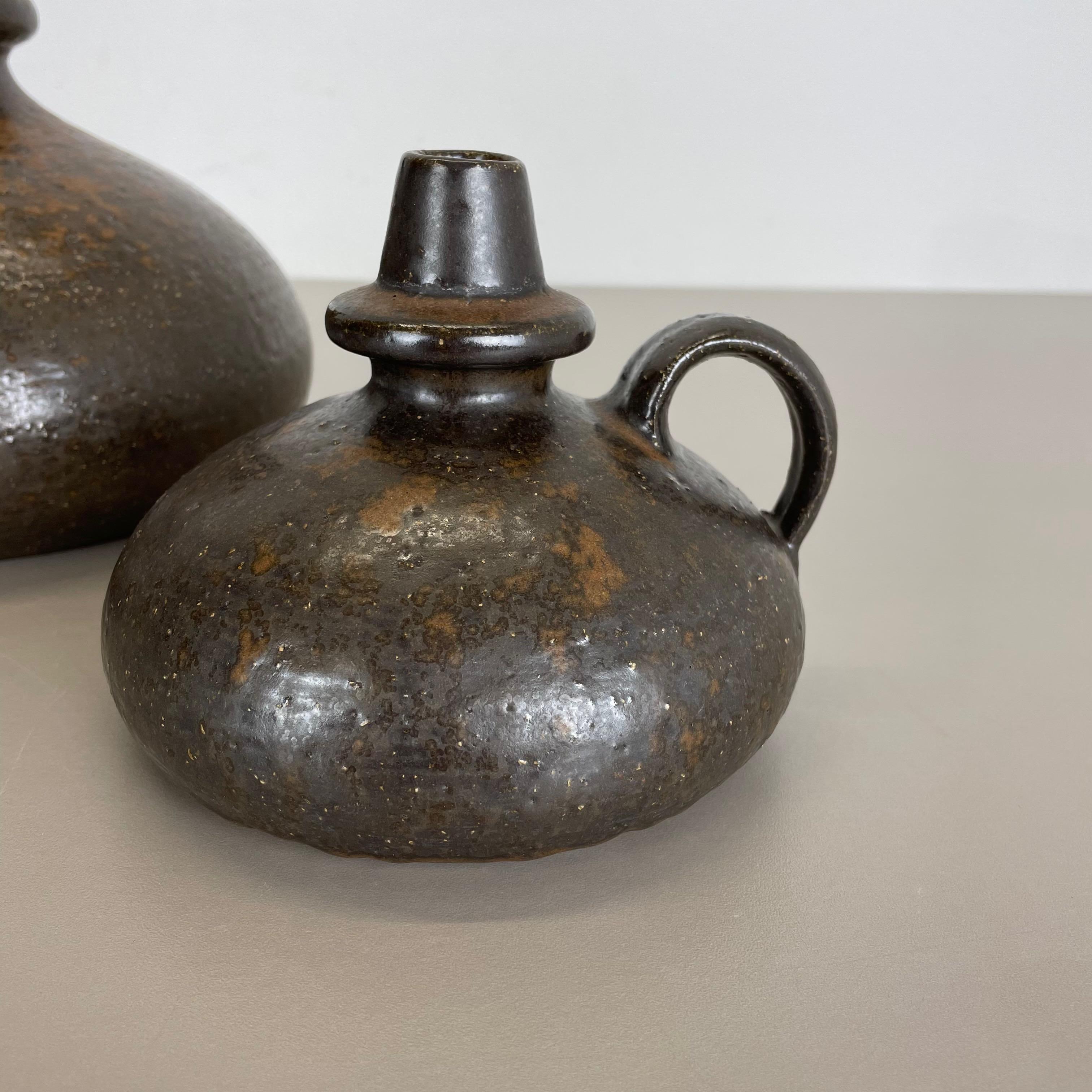 Vase et objets en céramique abstraite de l'atelier de poterie de Rudi Stahl, Allemagne, 1970 en vente 6