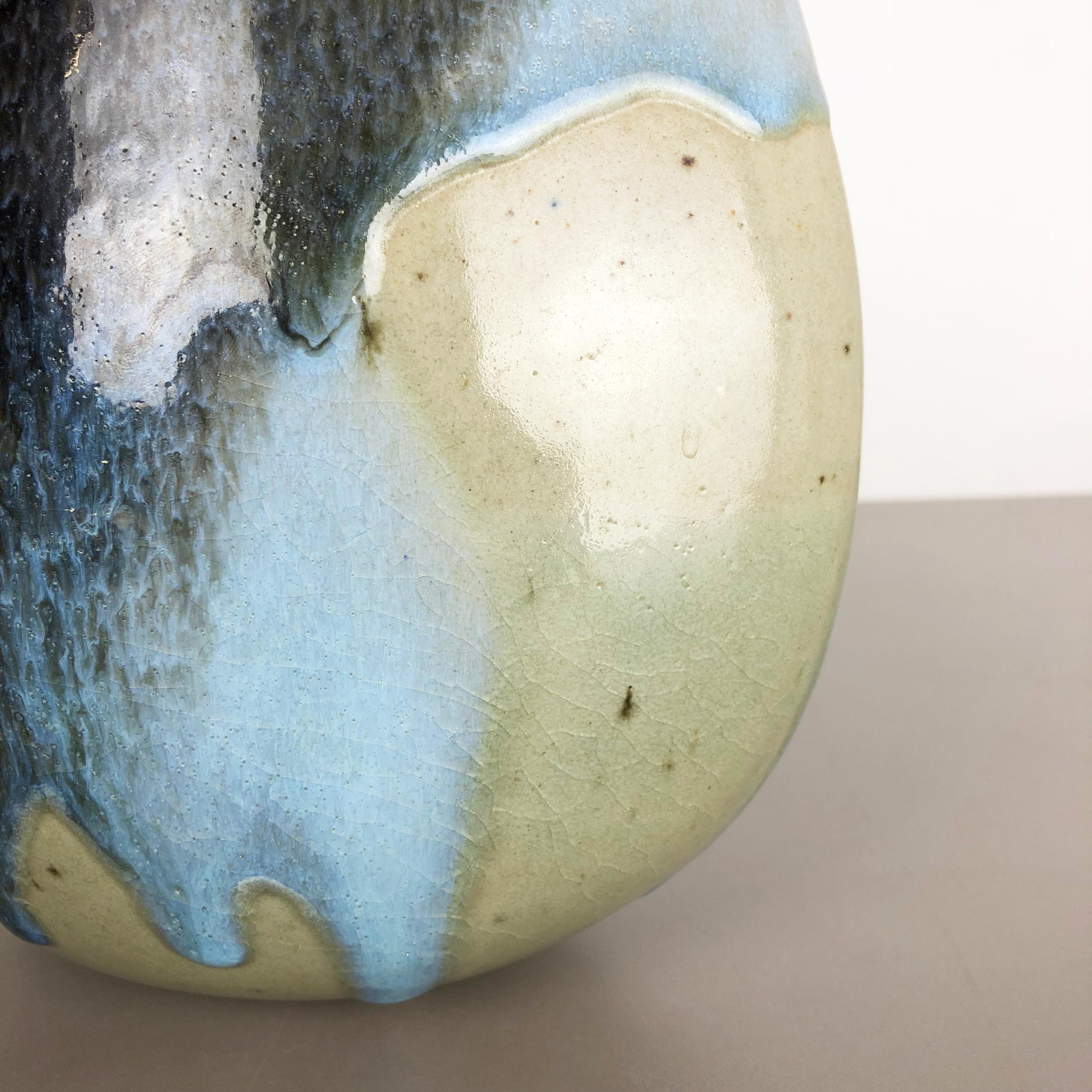 Abstract Ceramic Studio Stoneware Vase by Gotlind Weigel, Germany, 1960s For Sale 6
