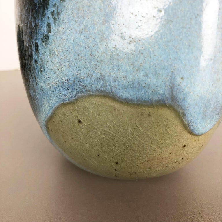 Abstract Ceramic Studio Stoneware Vase by Gotlind Weigel, Germany, 1960s For Sale 7