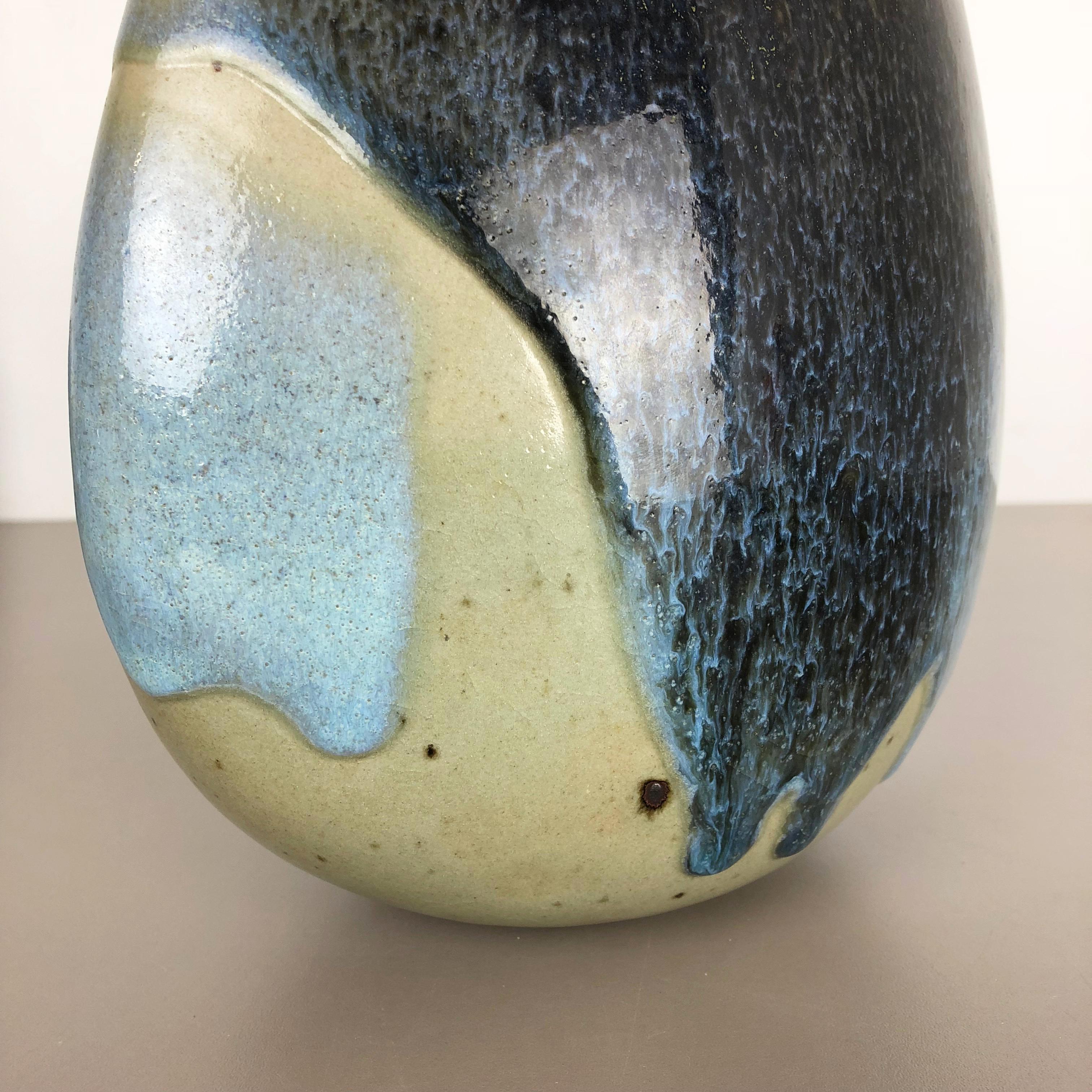 Abstract Ceramic Studio Stoneware Vase by Gotlind Weigel, Germany, 1960s For Sale 10