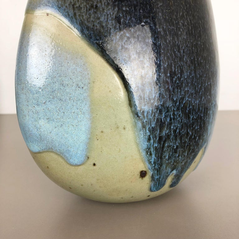 Abstract Ceramic Studio Stoneware Vase by Gotlind Weigel, Germany, 1960s For Sale 9
