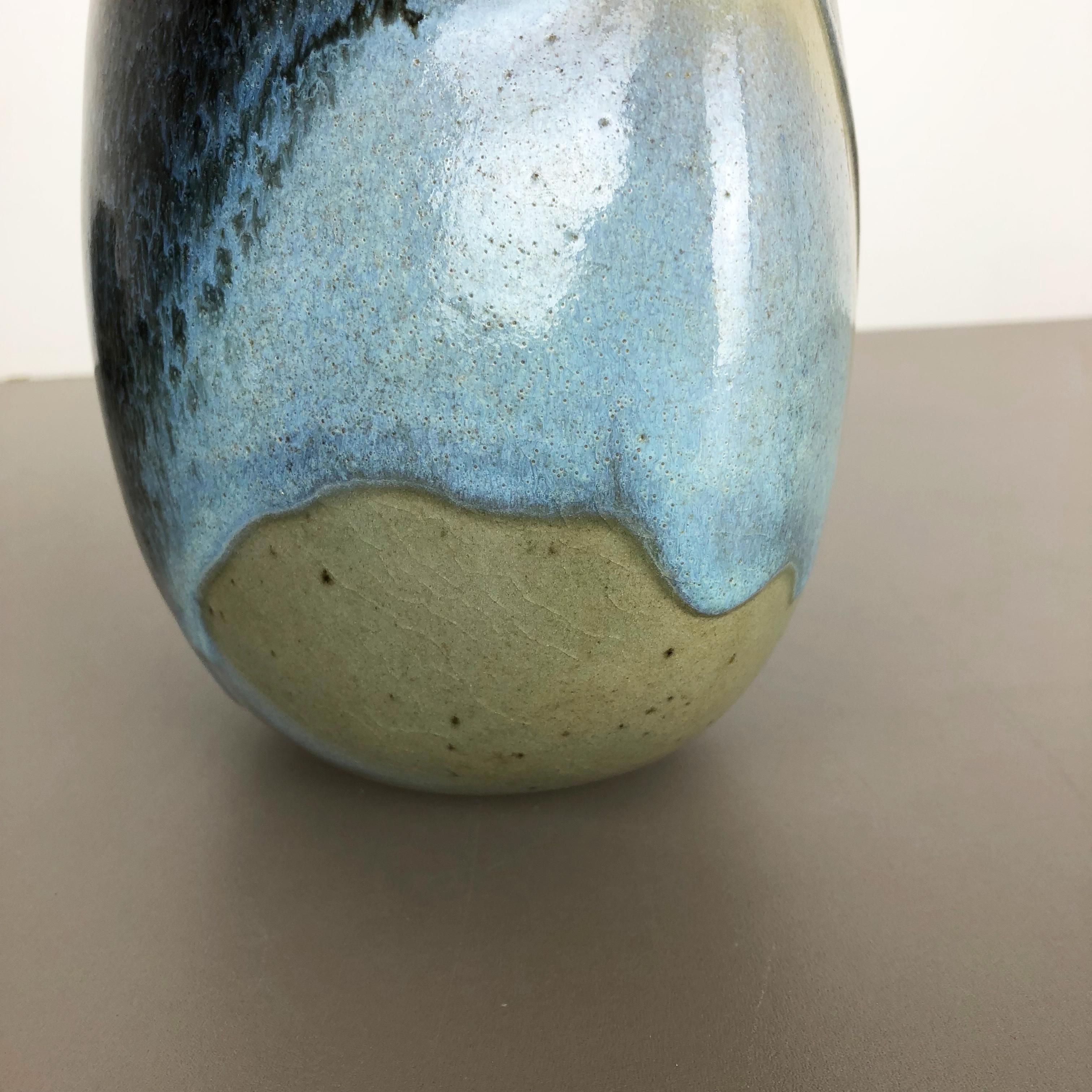 Abstract Ceramic Studio Stoneware Vase by Gotlind Weigel, Germany, 1960s For Sale 11