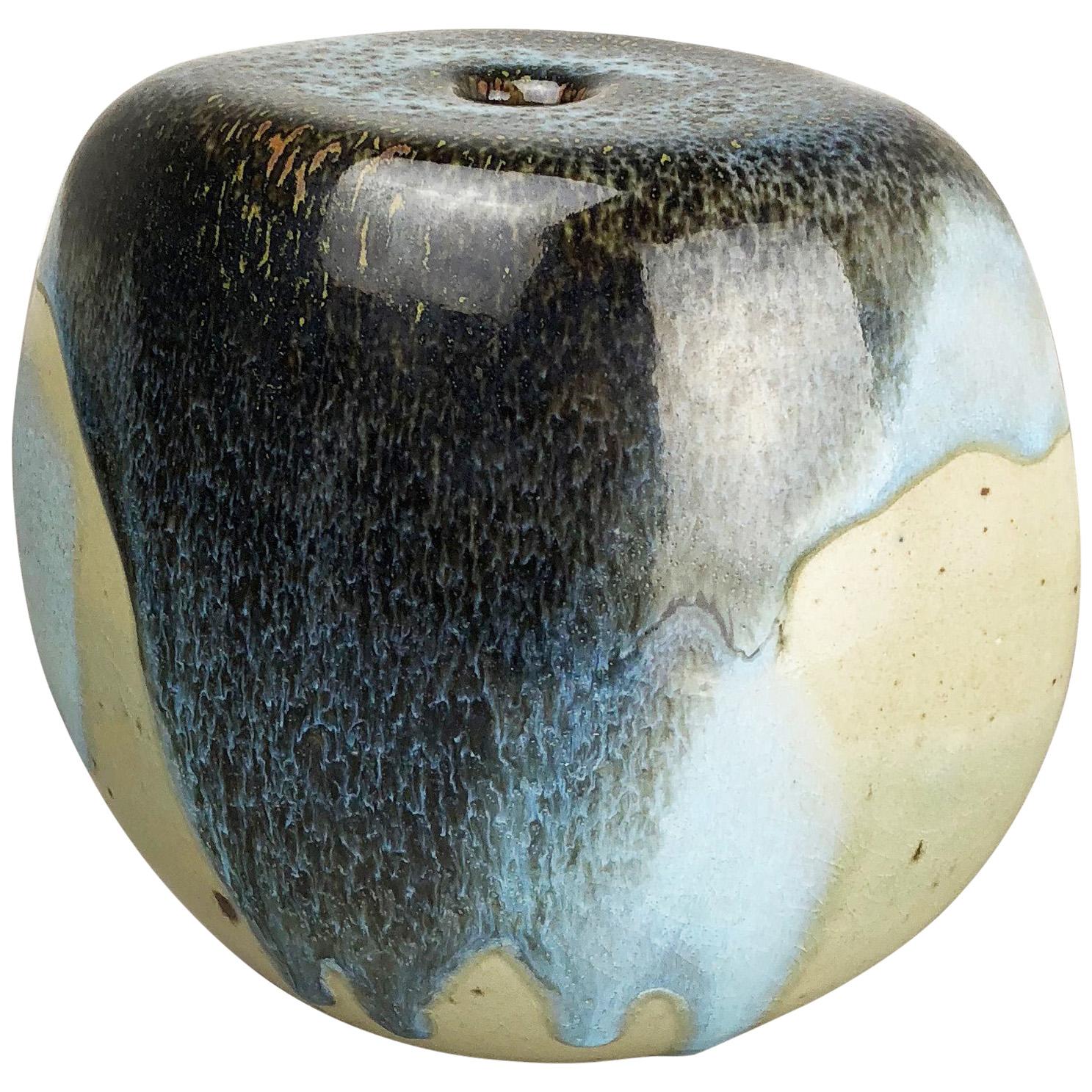 Abstract Ceramic Studio Stoneware Vase by Gotlind Weigel, Germany, 1960s