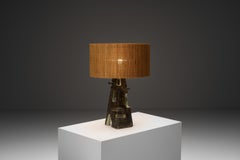 Abstract Ceramic Table Lamp, France 1960s