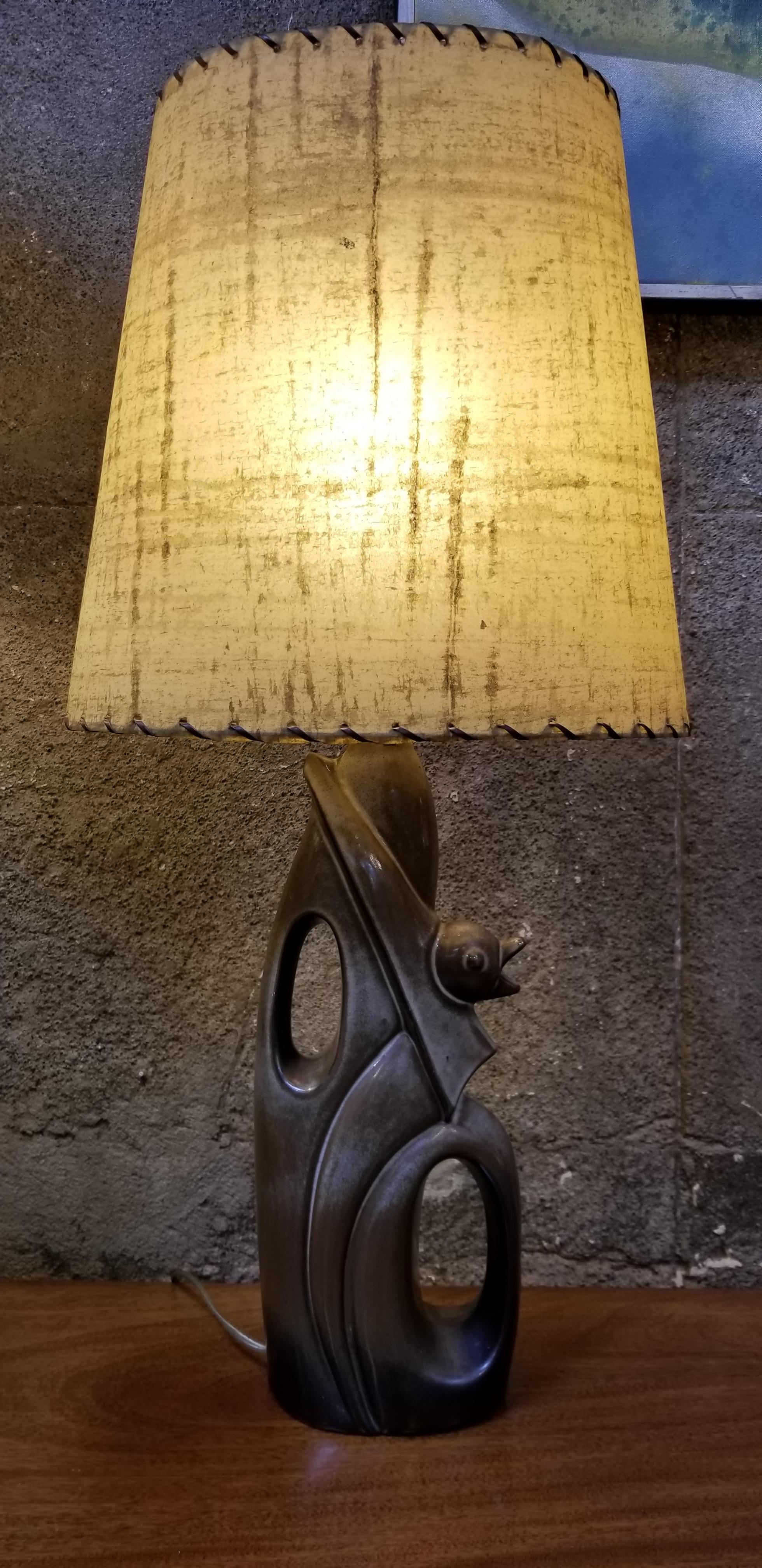 20th Century Abstract Ceramic Table Lamp in the Manner of Heifetz