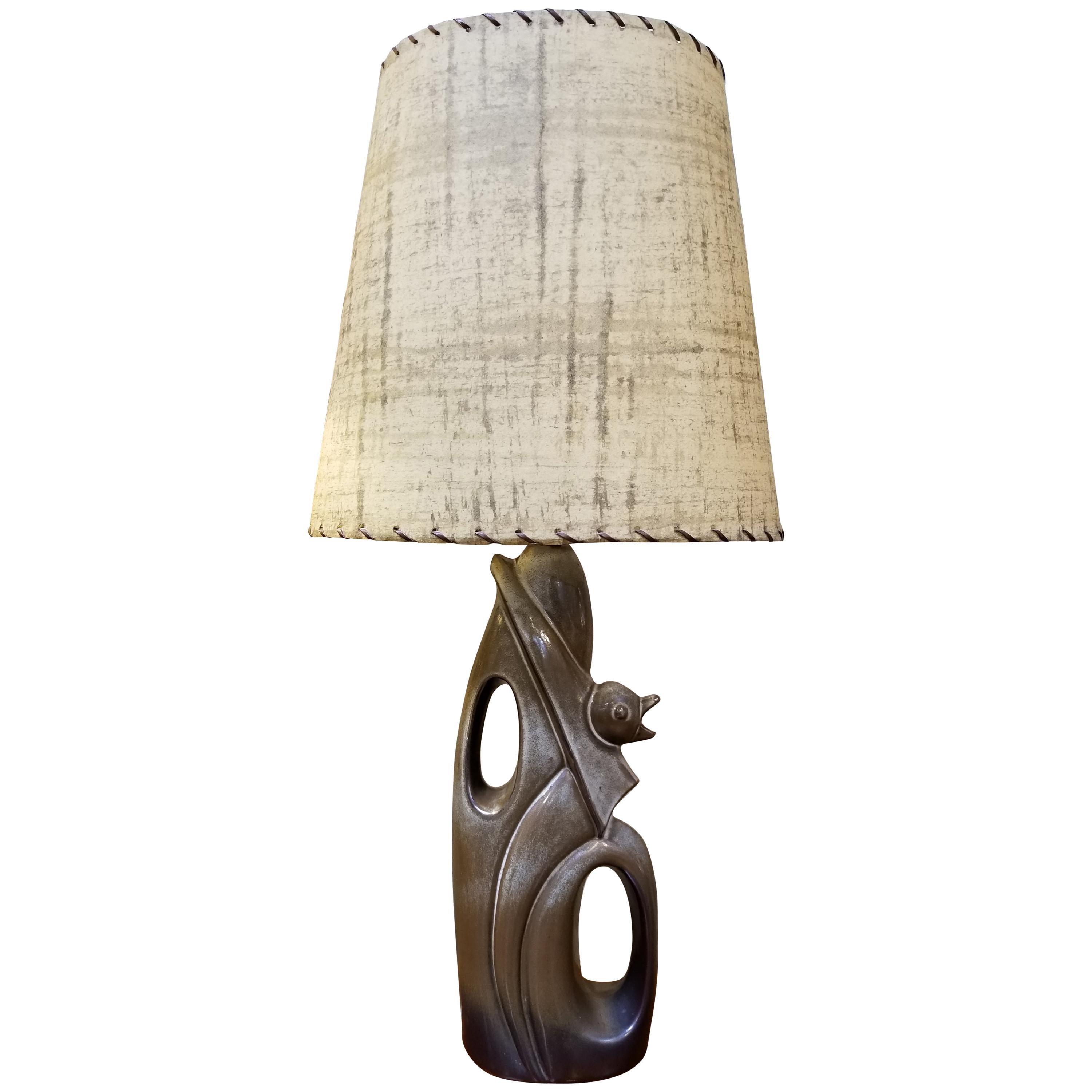 Abstract Ceramic Table Lamp in the Manner of Heifetz