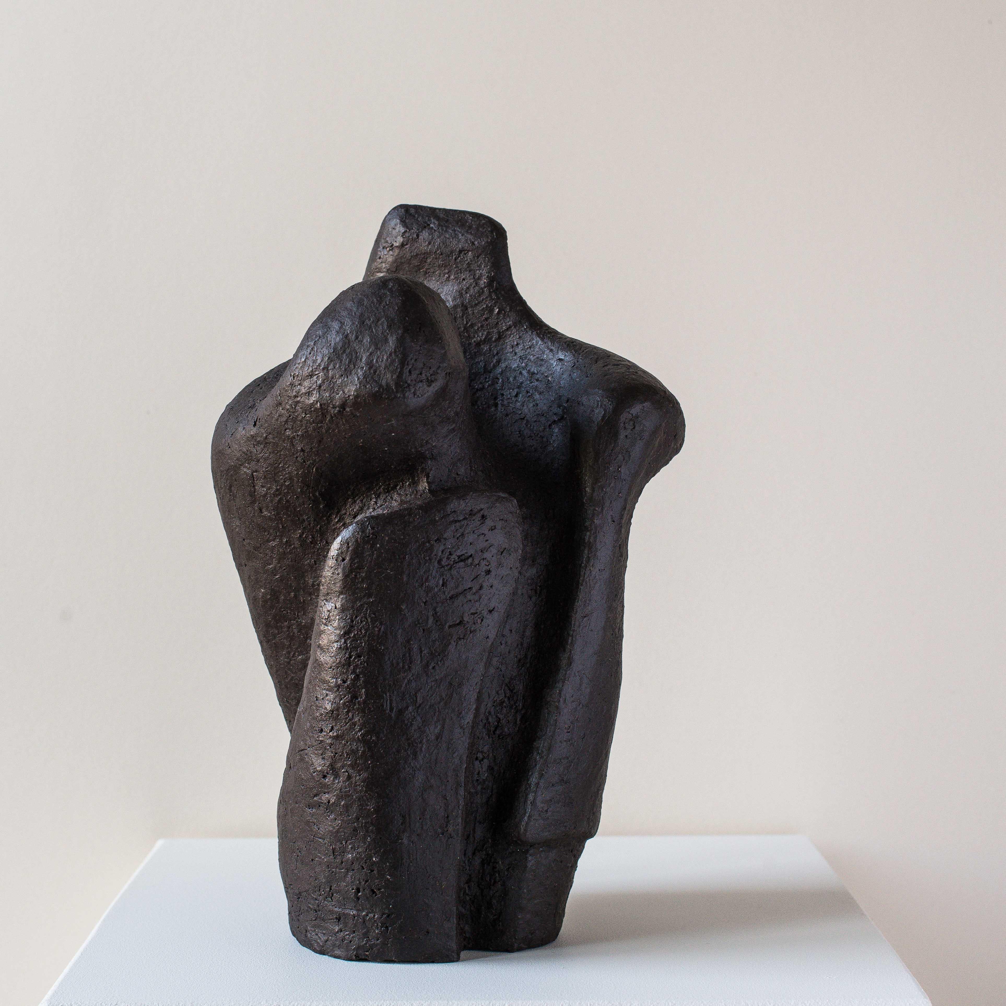 Sculpture abstraite du milieu du siècle, argile de chamotte de forme libre 1