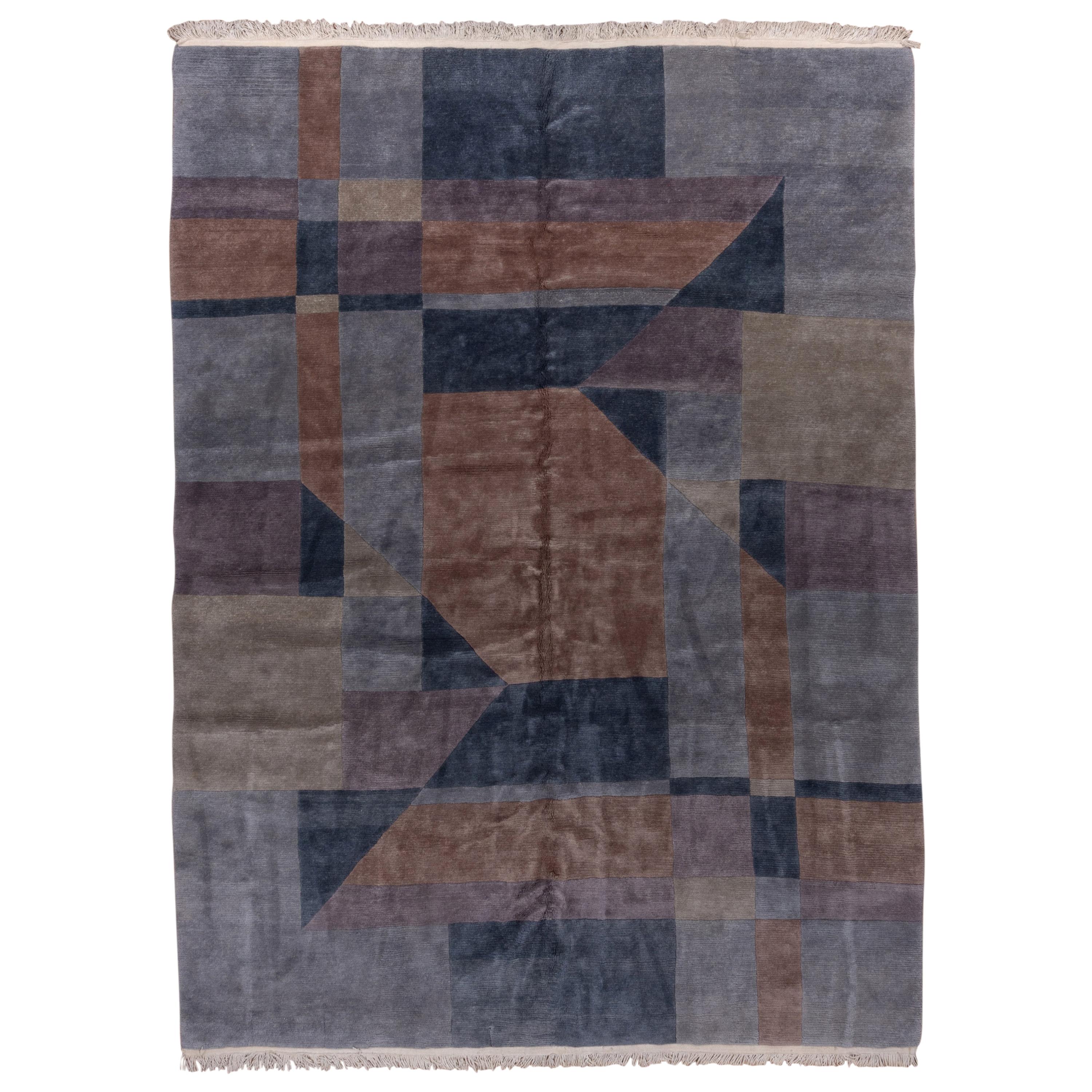 Abstract Chinese Art Deco Carpet For Sale