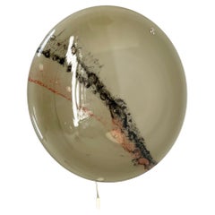 abstract "CIRRUS" Glass Sconce Wall Light by Peill & Putzler, Germany, 1980s
