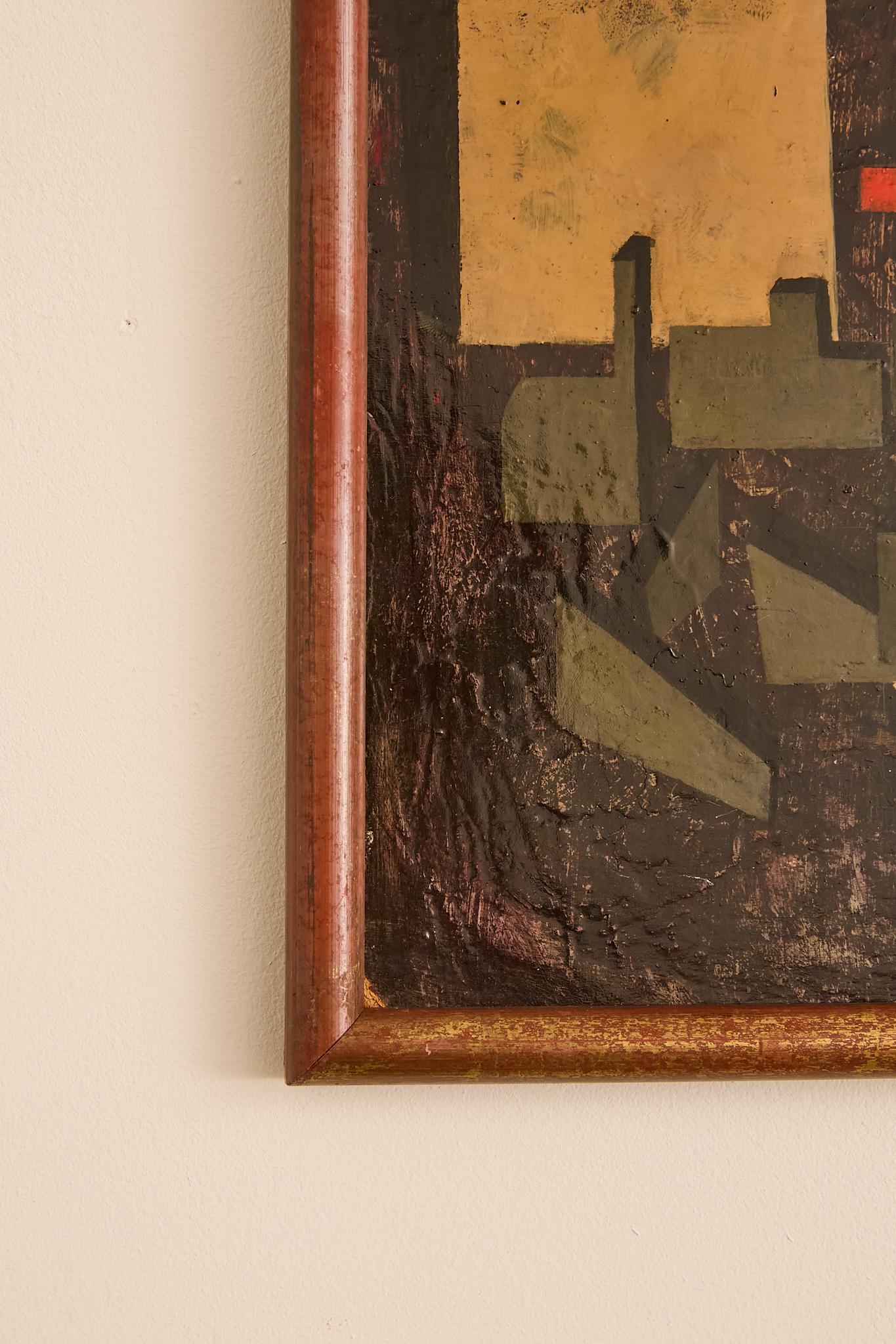 Abstrakte Stadtbildmalerei (Moderne) im Angebot