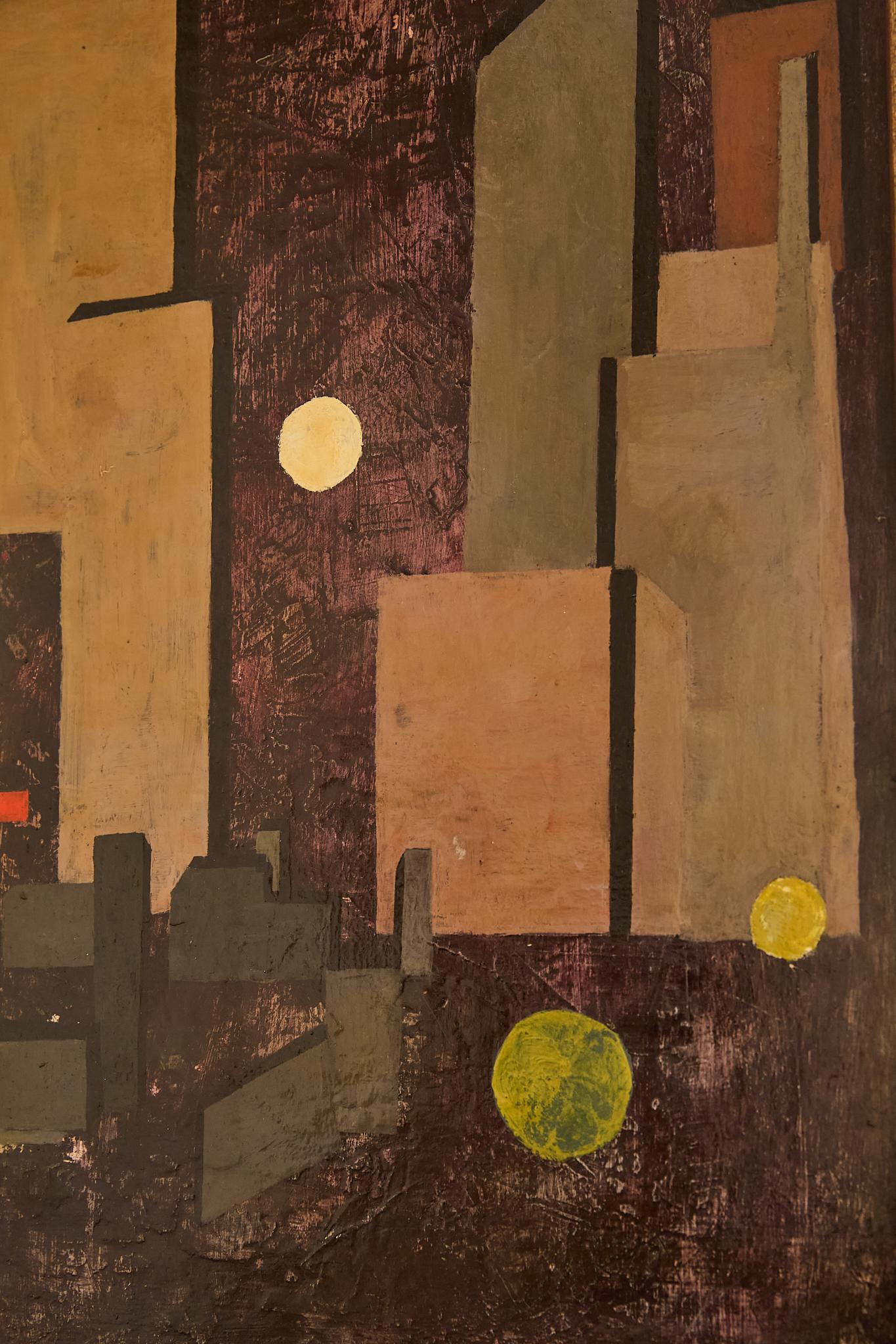 Abstrakte Stadtbildmalerei im Zustand „Gut“ im Angebot in London, GB