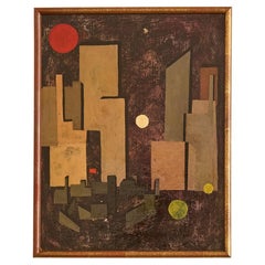 Abstract Cityscape Painting