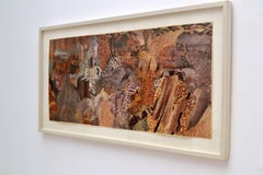 Collage abstrait en Brown par Bill Allan, Royaume-Uni, 1993